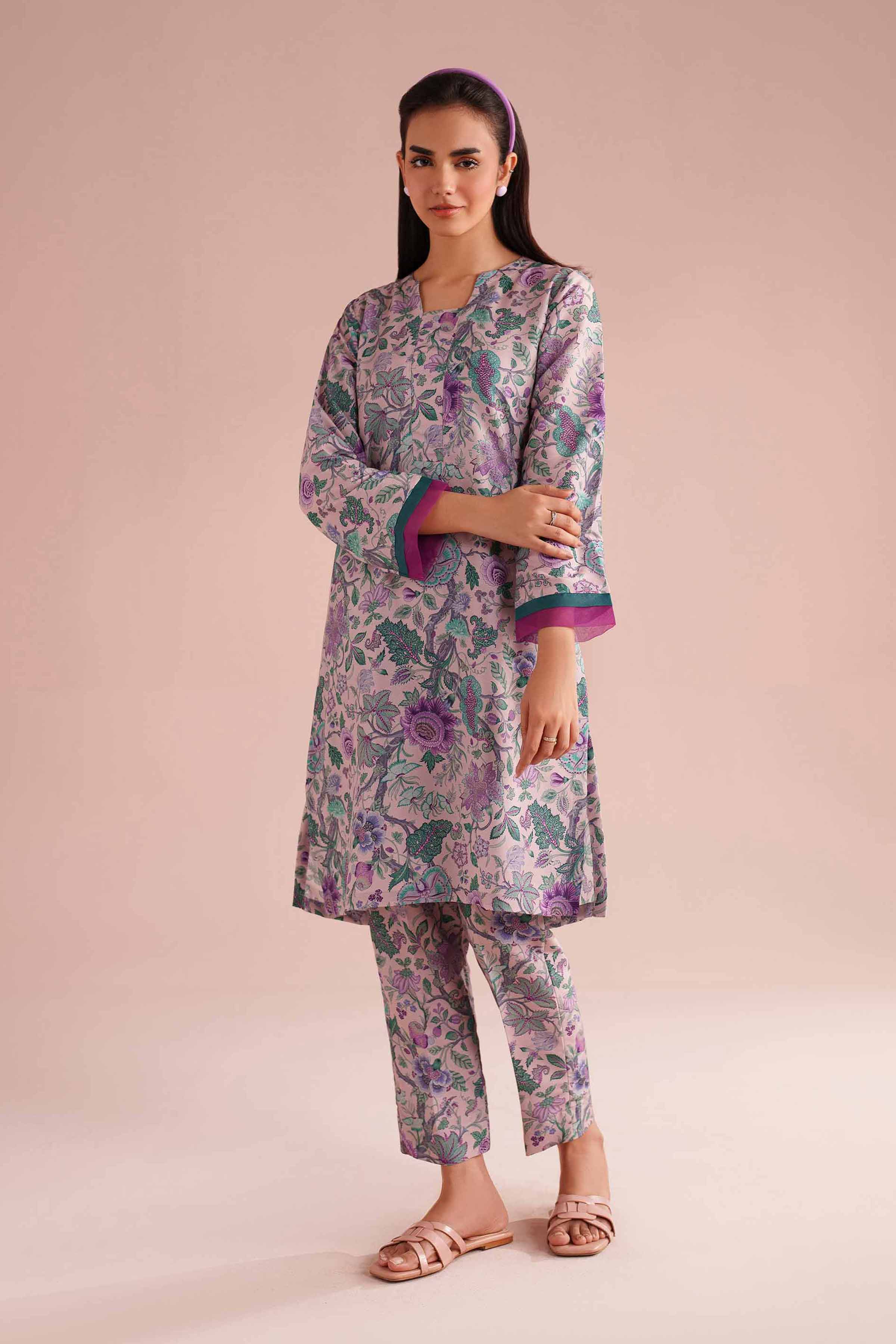 2 Piece - Printed Suit - PE26-14 for Women - Pret Collection | Nishat | Shop Online