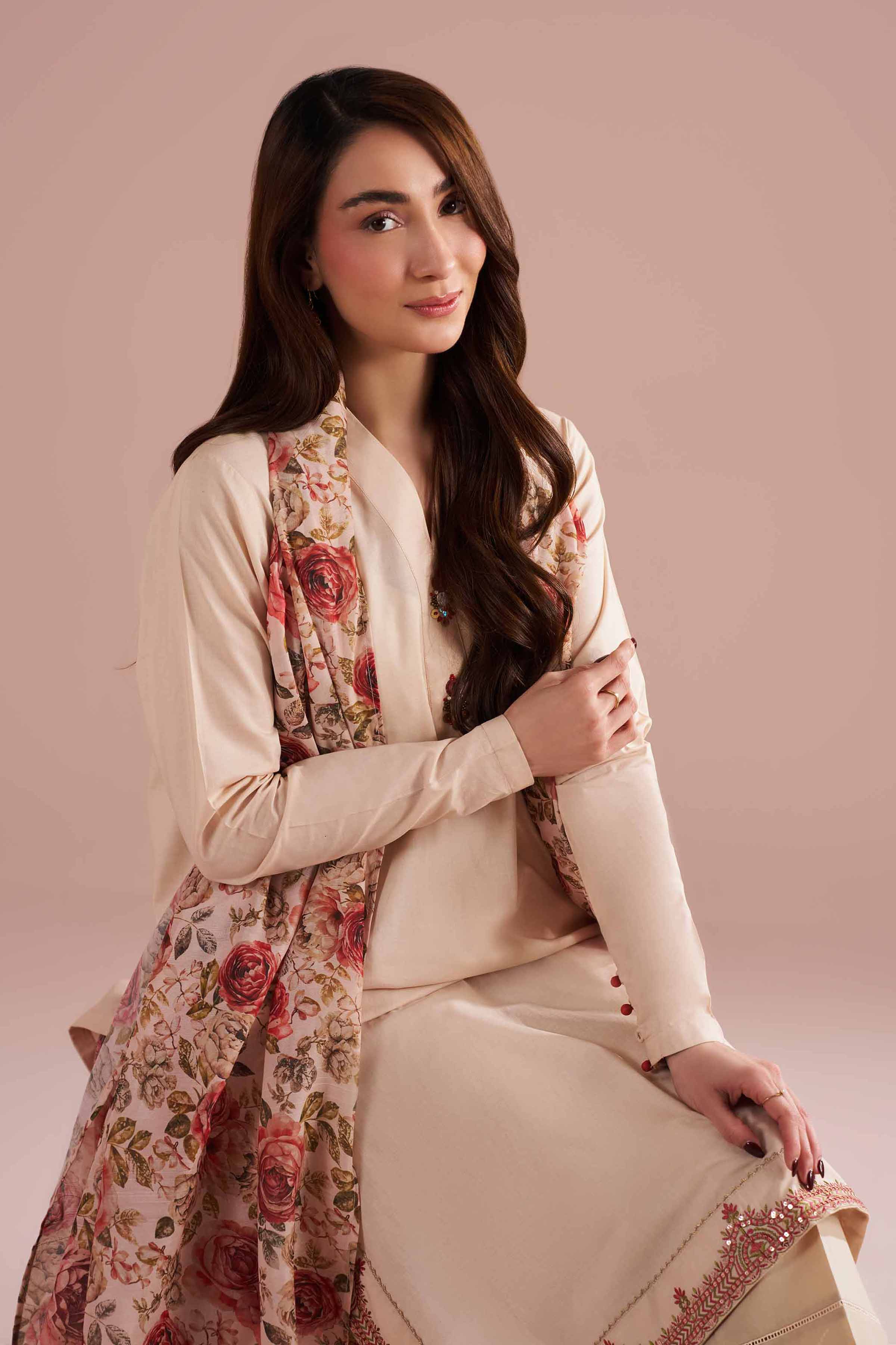2 Piece - Embroidered Suit - PE26-141 for Women - Pret Collection | Nishat | Shop Online