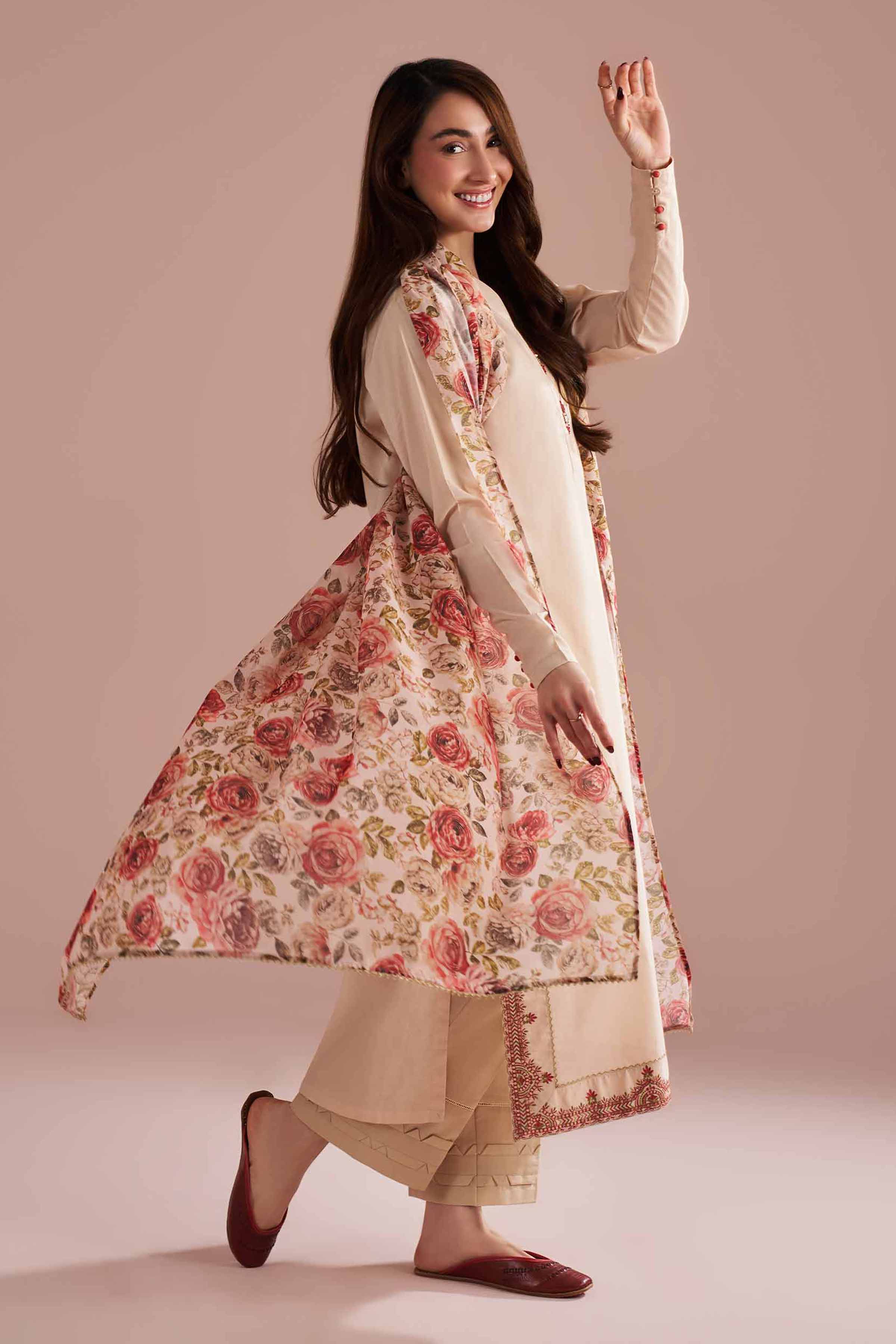2 Piece - Embroidered Suit - PE26-141 for Women - Pret Collection | Nishat | Shop Online