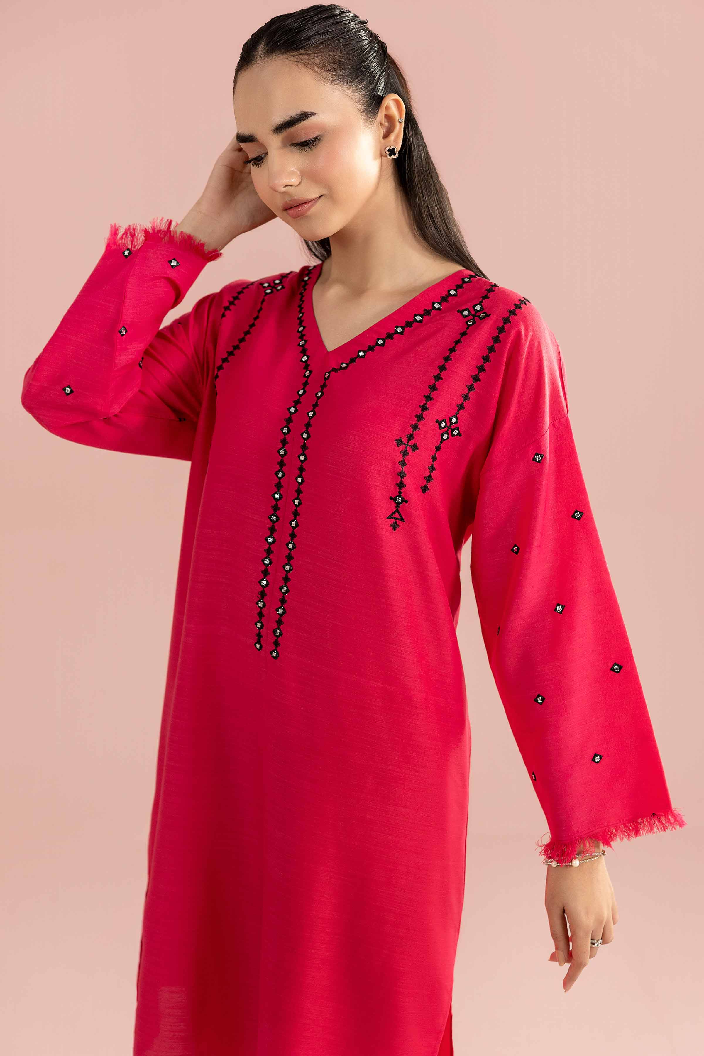 2 Piece - Embroidered Suit - PE26-163 for Women - Pret Collection | Nishat | Shop Online