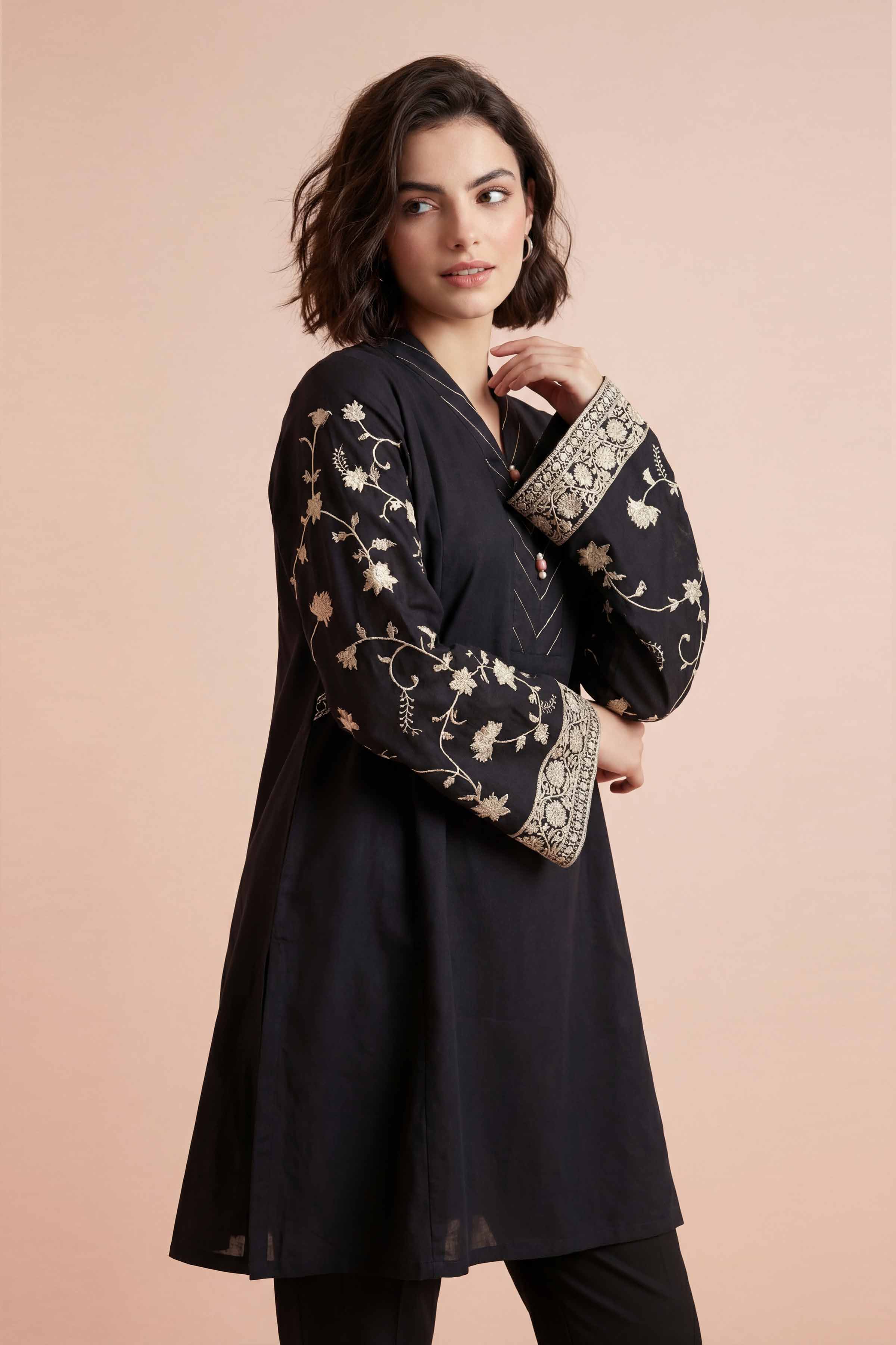 2 Piece - Embroidered Suit - PE26-164