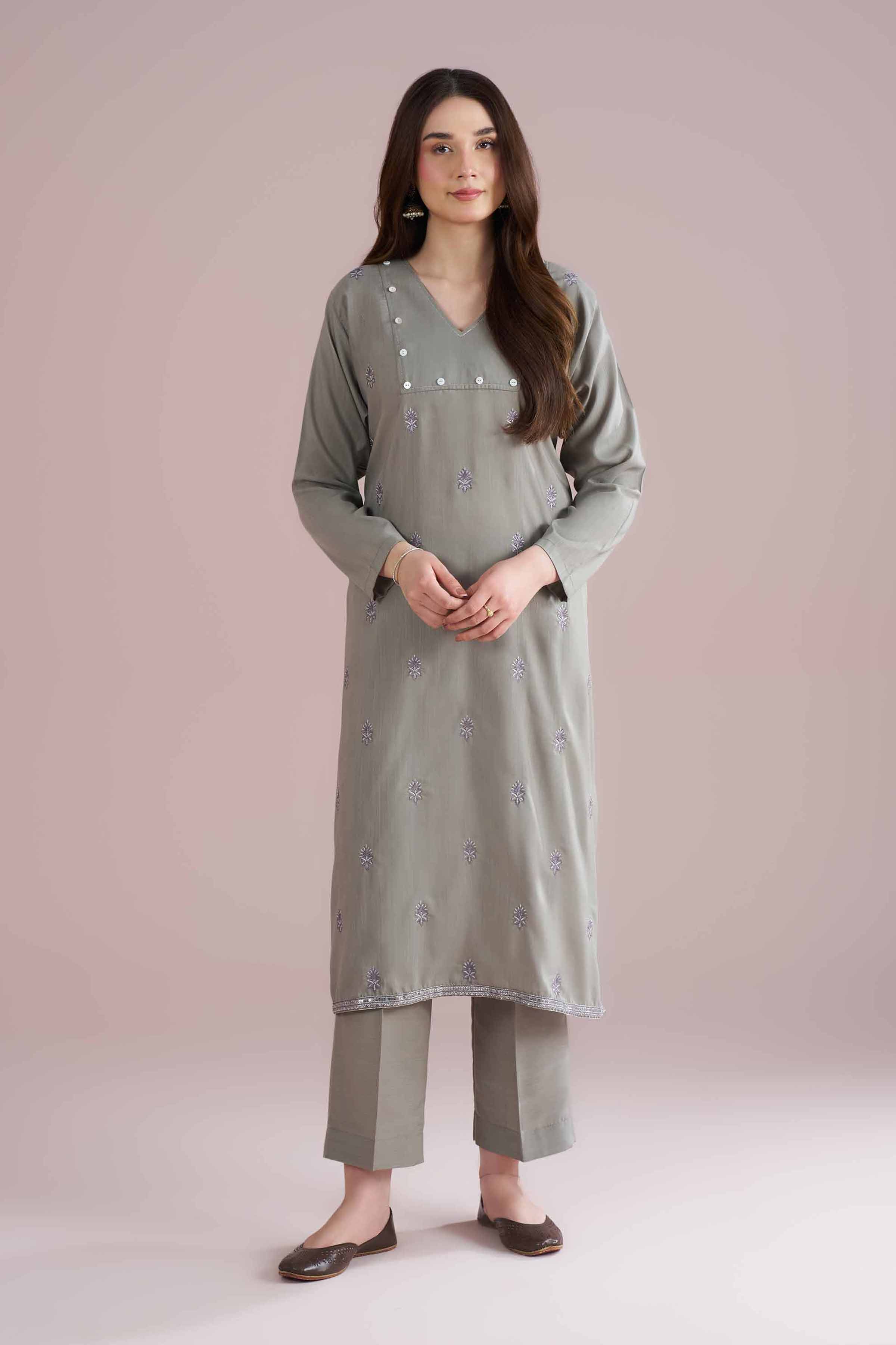 2 Piece - Embroidered Suit - PE26-166 for Women - Pret Collection | Nishat | Shop Online