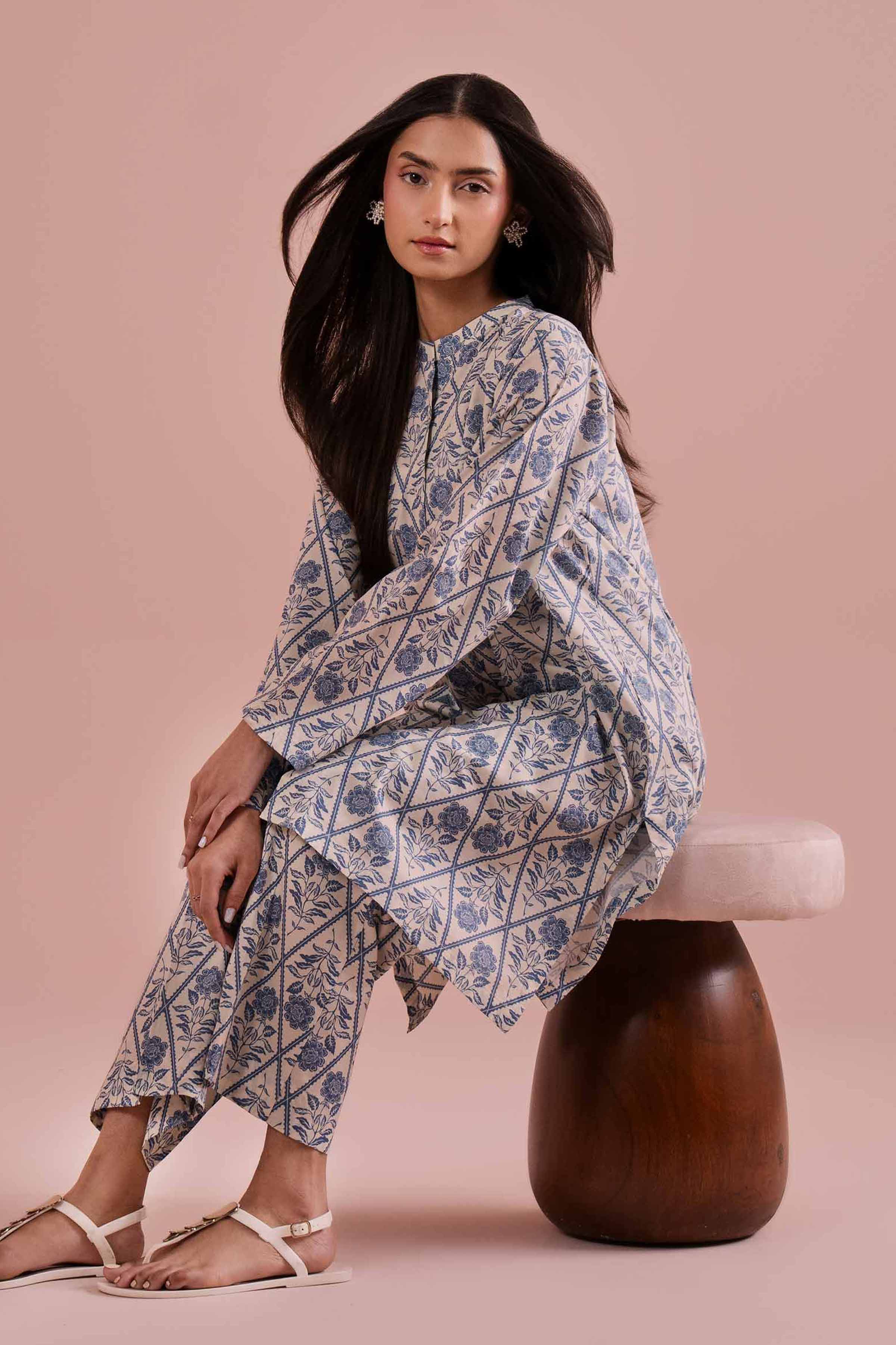 2 Piece - Printed Suit - PE26-178 for Women - Pret Collection | Nishat | Shop Online