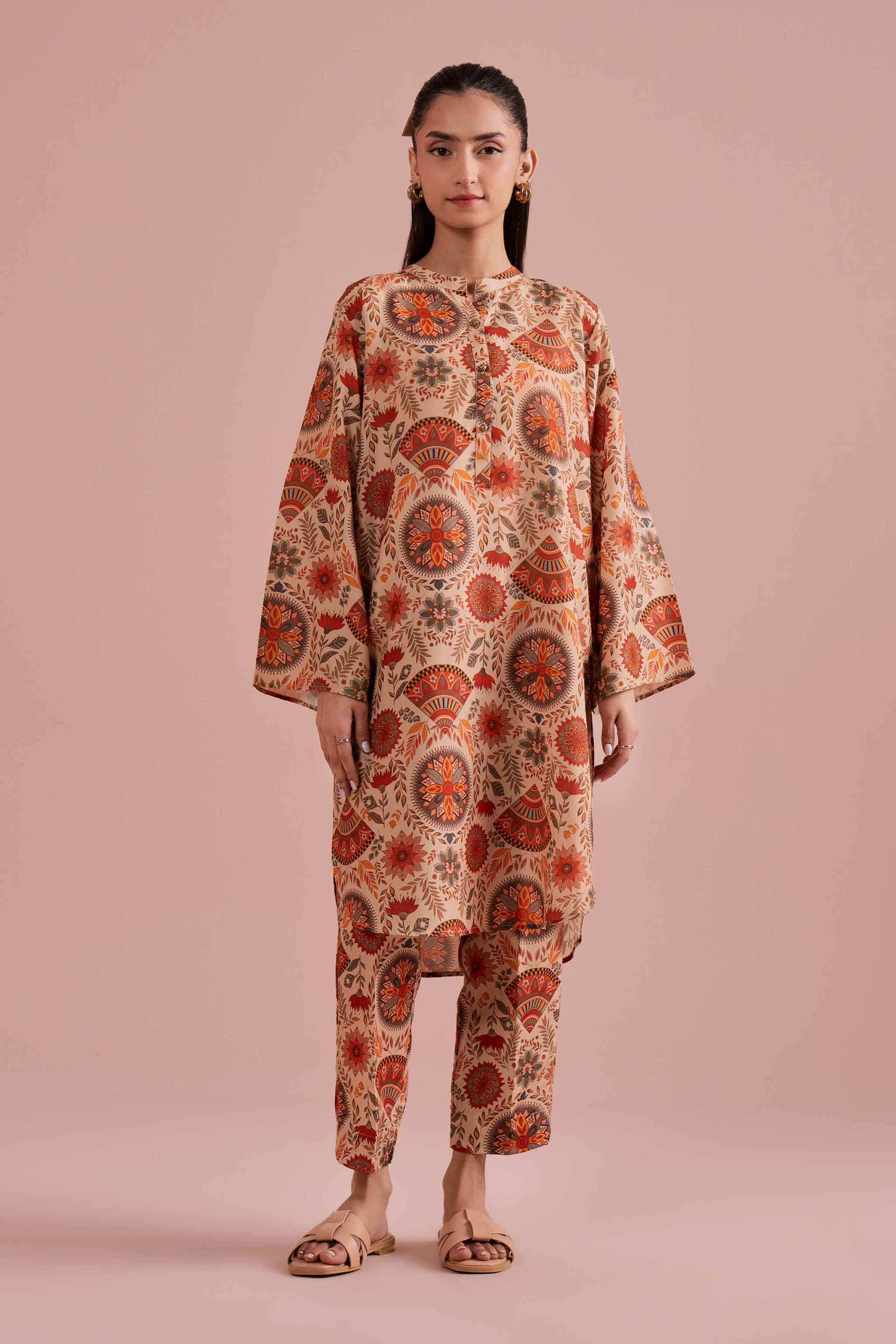 2 Piece - Printed Suit - PE26-18 for Women - Pret Collection | Nishat | Shop Online