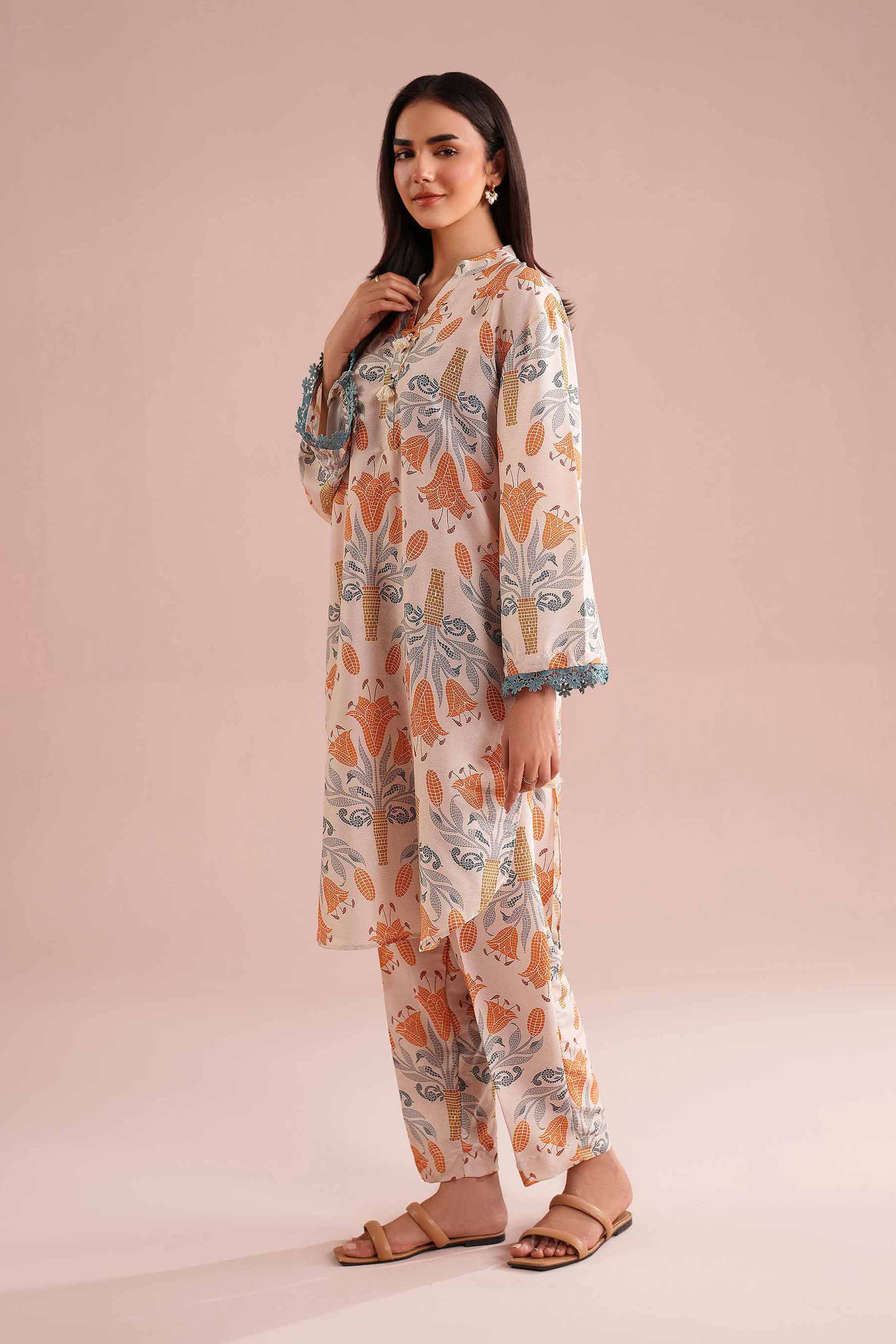 2 Piece - Printed Suit - PE26-20 for Women - Pret Collection | Nishat | Shop Online