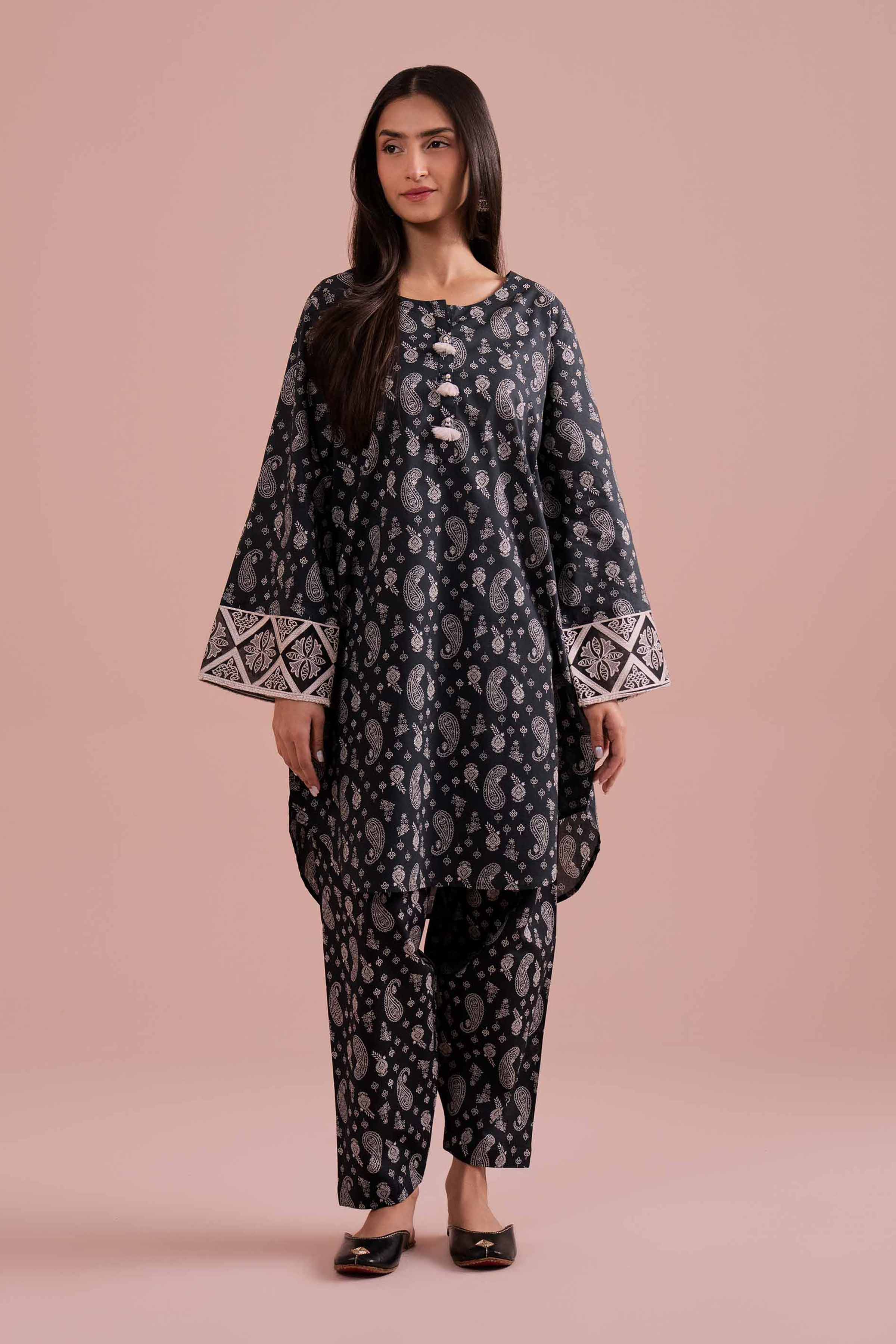 2 Piece - Printed Embroidered Suit - PE26-200 for Women - Pret Collection | Nishat | Shop Online