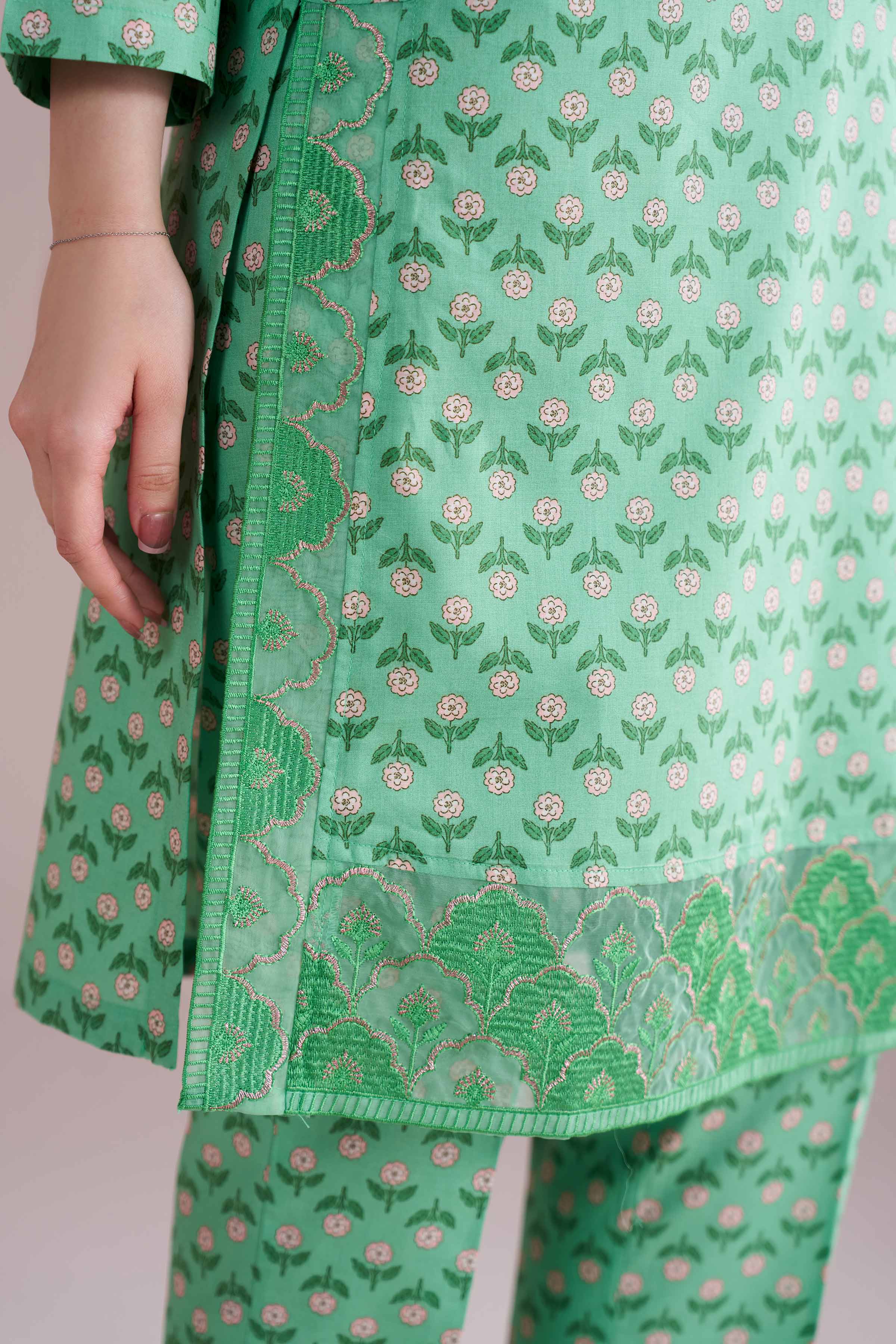 2 Piece - Printed Embroidered Suit - PE26-201 for Women - Pret Collection | Nishat | Shop Online