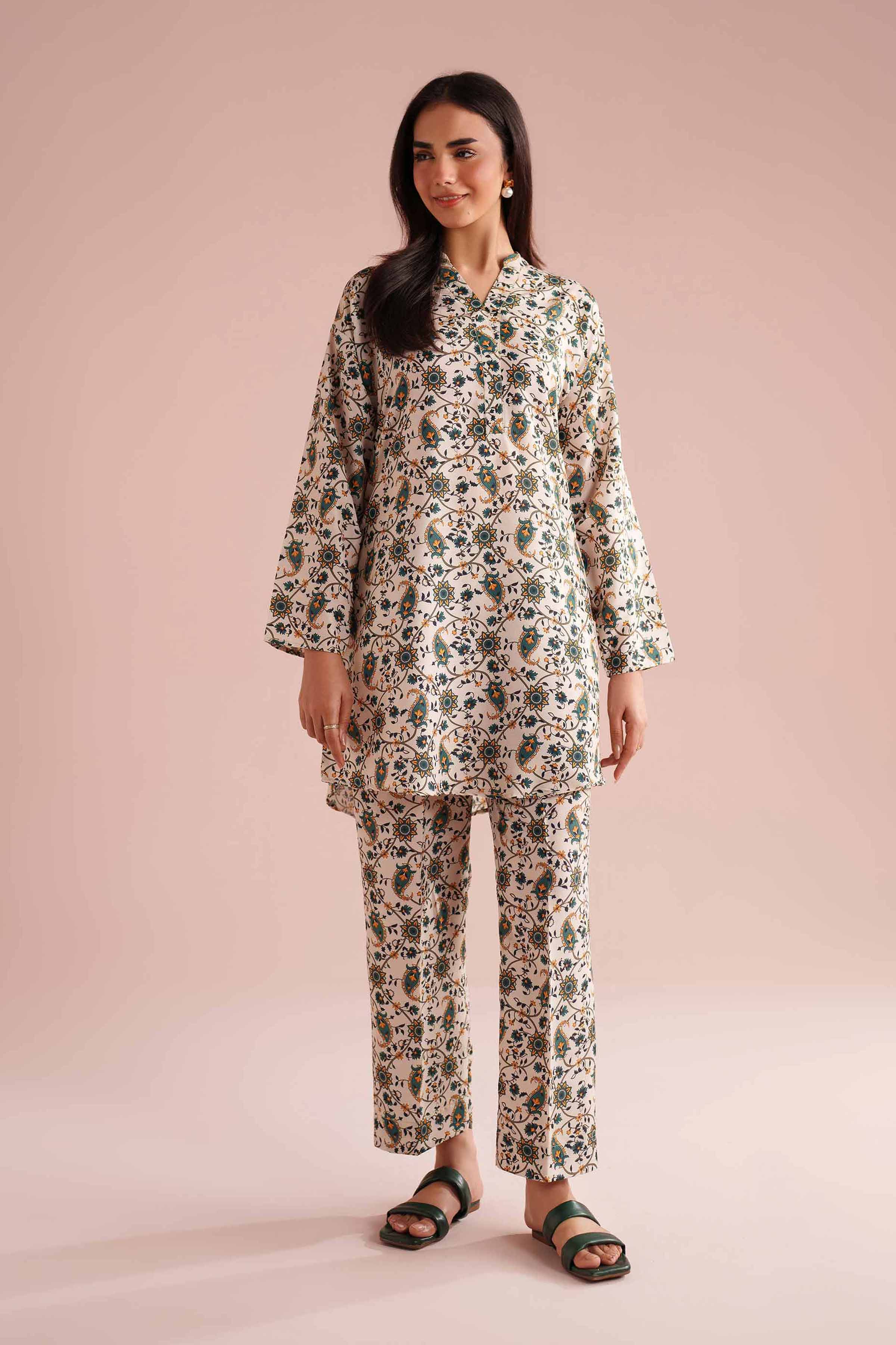 2 Piece - Printed Suit - PE26-22 for Women - Pret Collection | Nishat | Shop Online