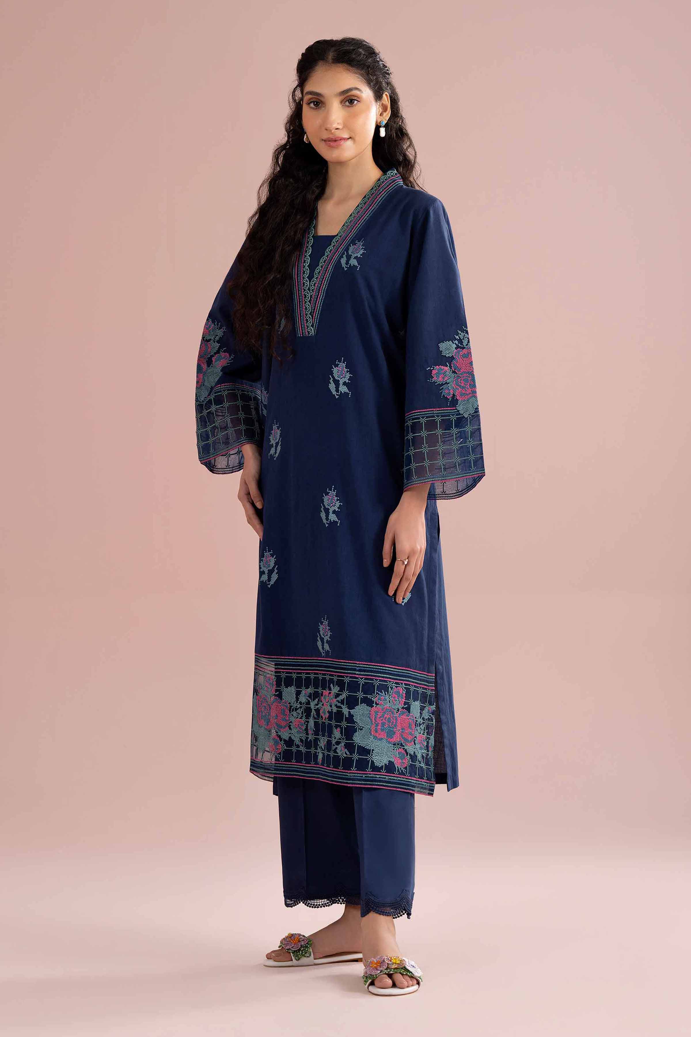 2 Piece - Embroidered Suit - PE26-230 for Women - Pret Collection | Nishat | Shop Online