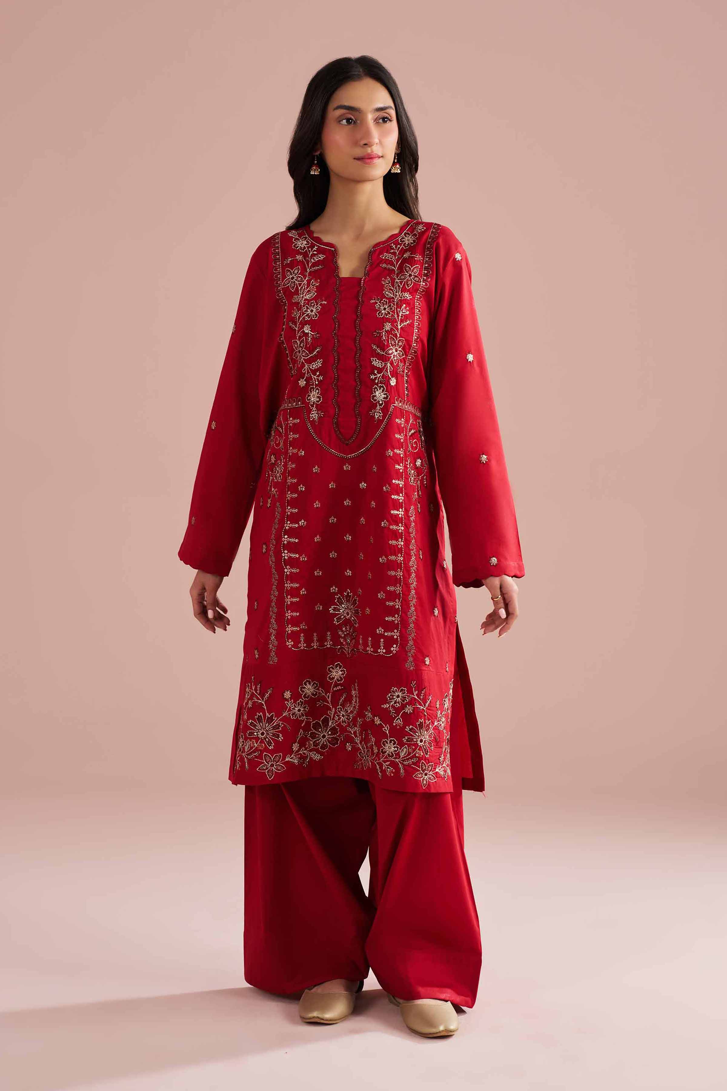 2 Piece - Embroidered Suit - PE26-237 for Women - Pret Collection | Nishat | Shop Online