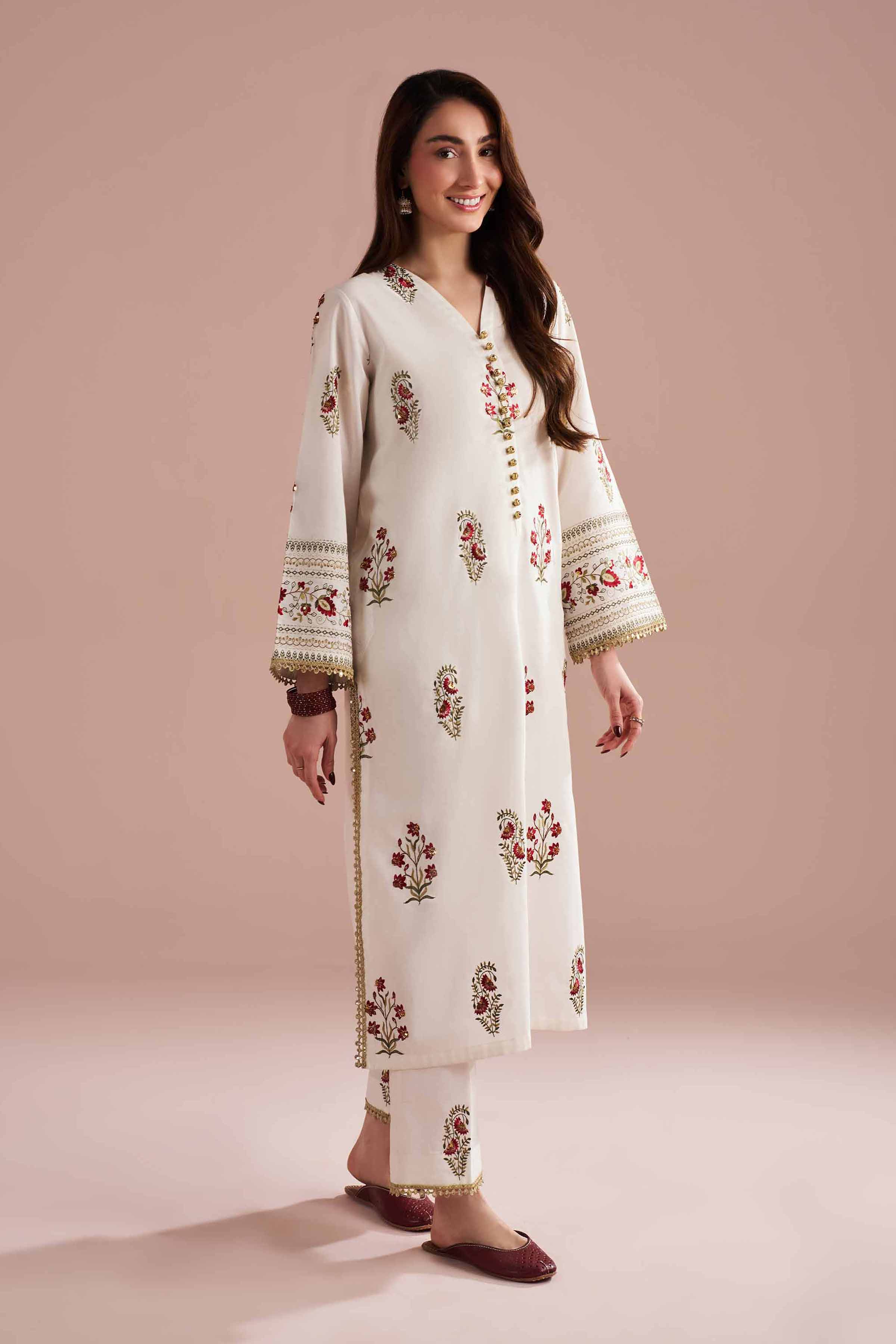 2 Piece - Embroidered Suit - PE26-242