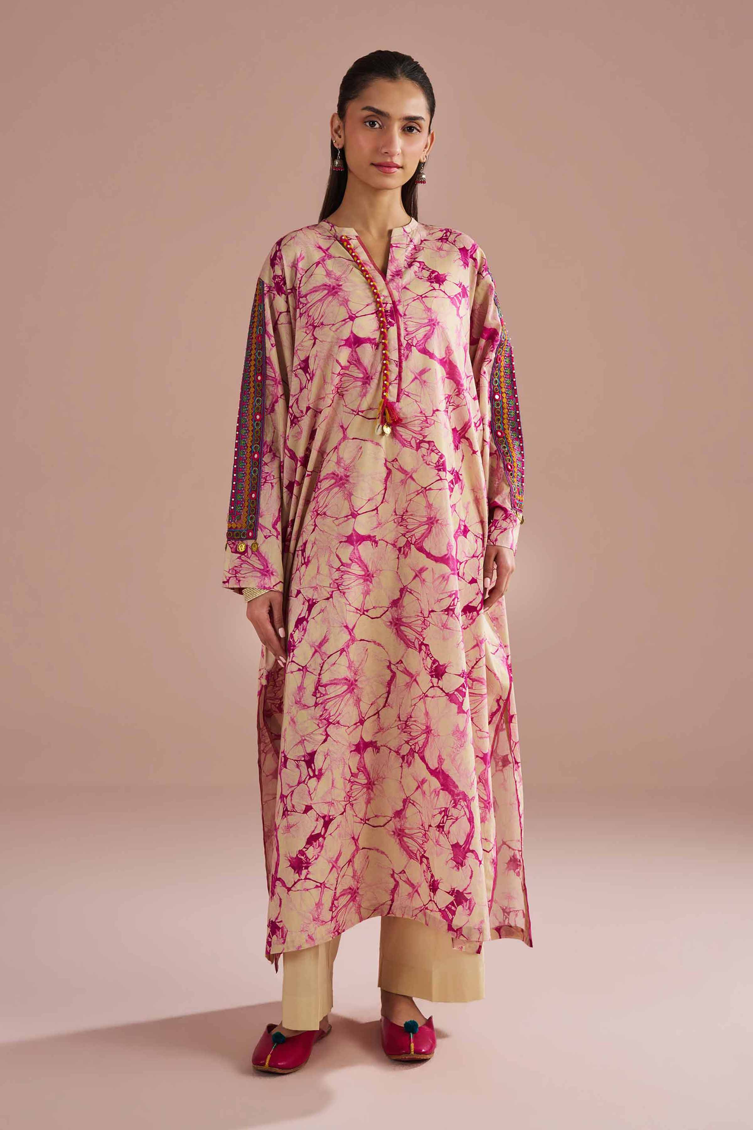 2 Piece - Printed Embroidered Suit - PE26-253 for Women - Pret Collection | Nishat | Shop Online