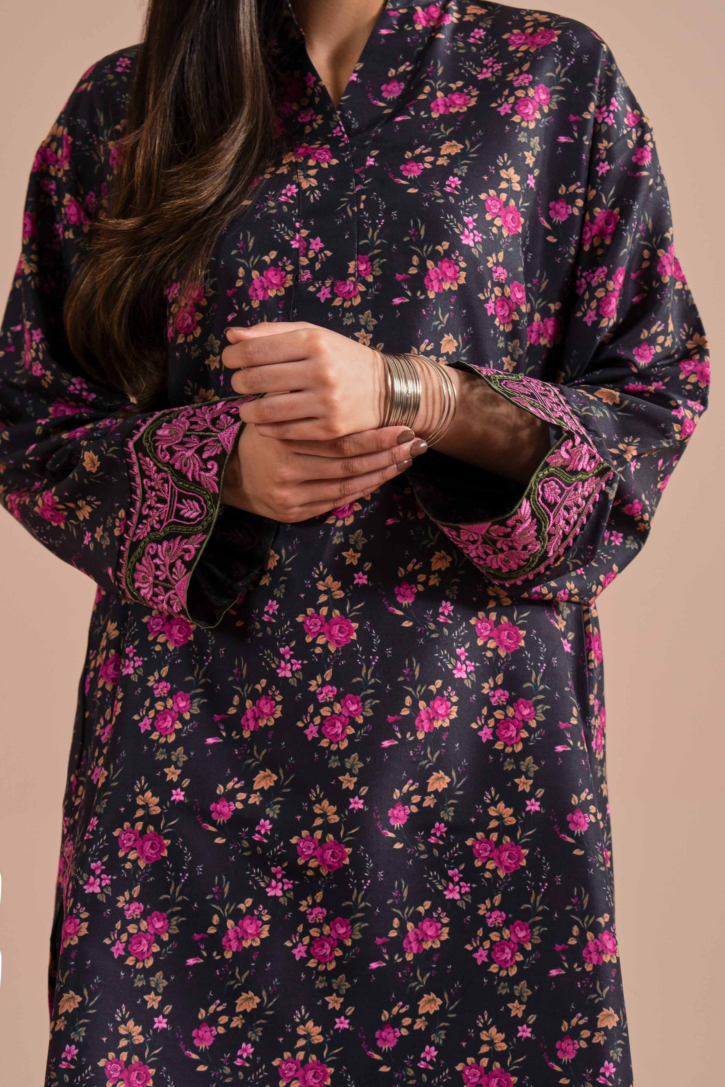 2 Piece - Printed Embroidered Suit - PE26-27 for Women - Pret Collection | Nishat | Shop Online