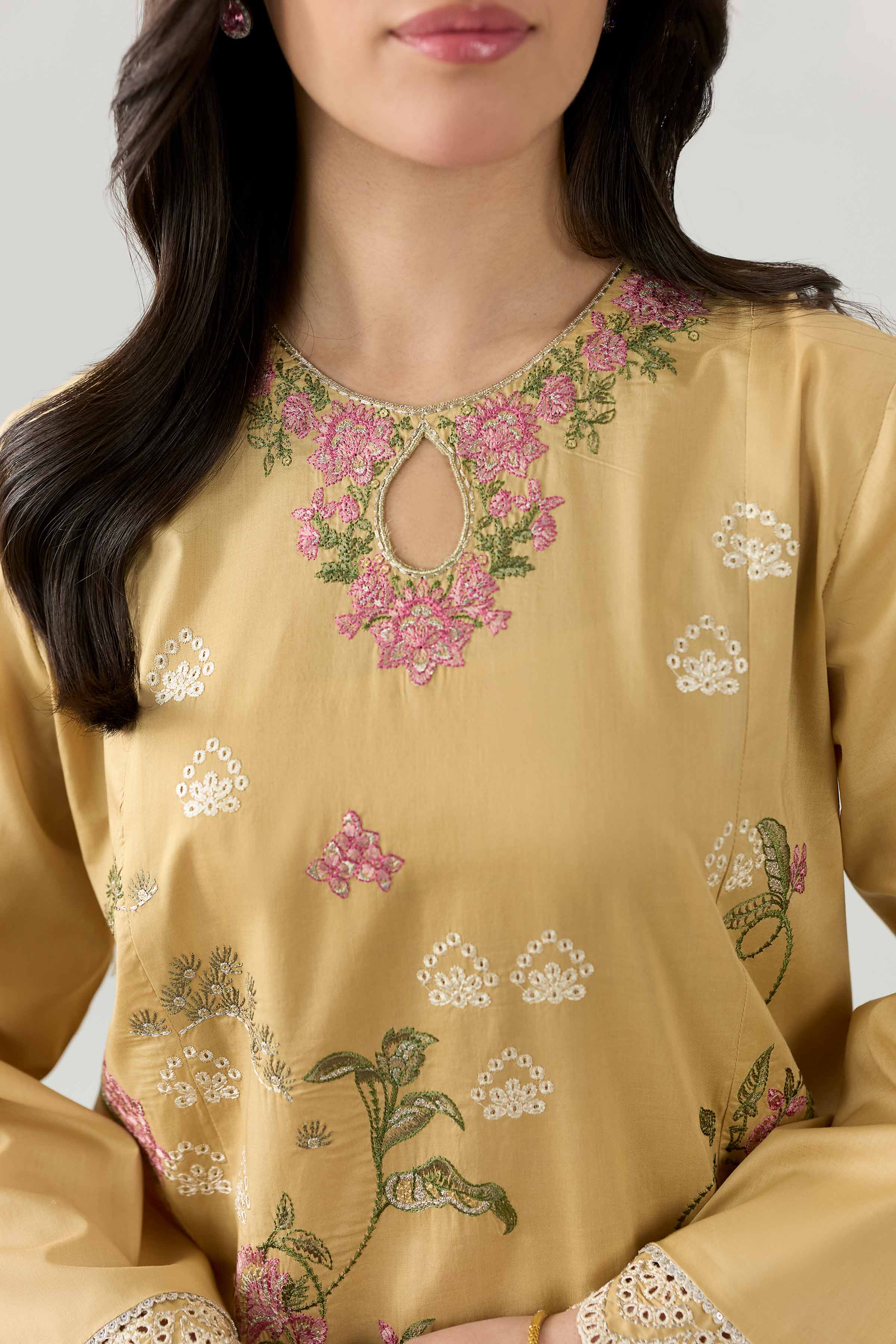 3 Piece - Embroidered Suit - PE26-295