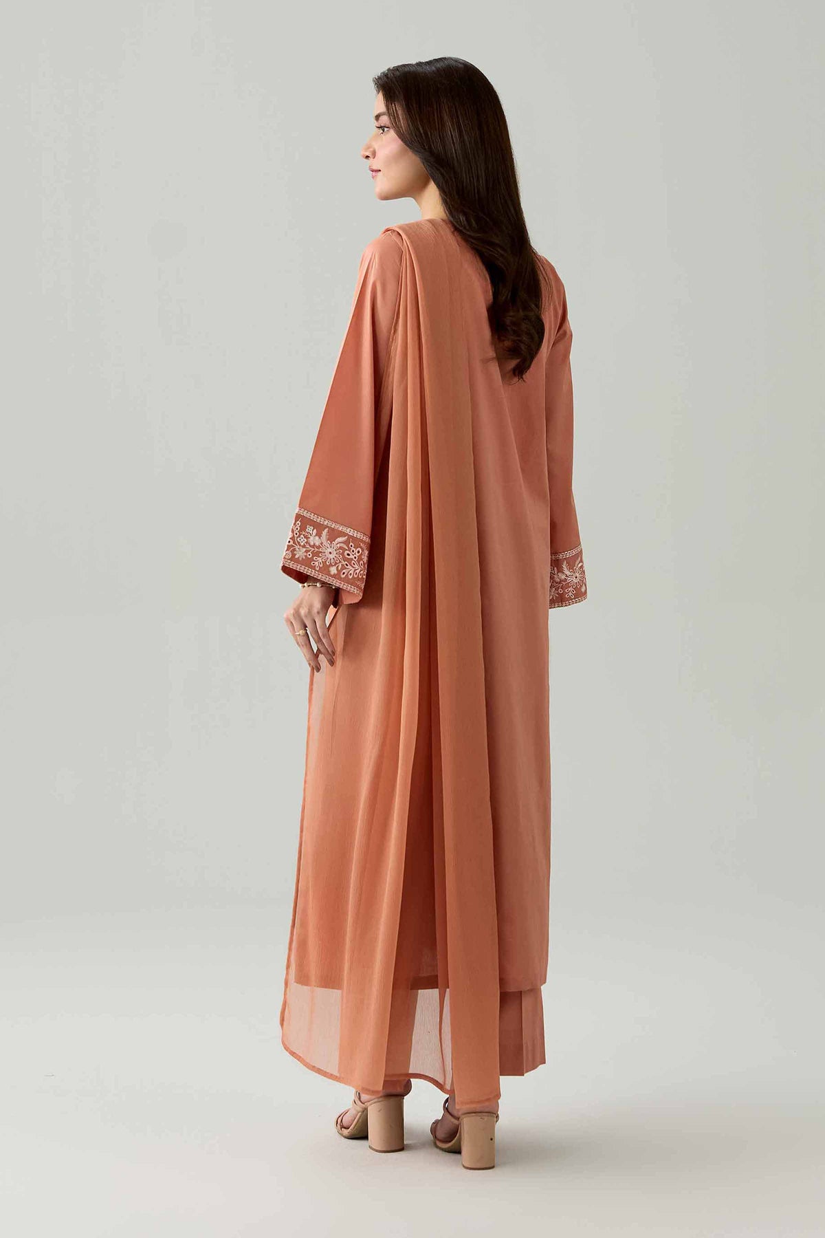 3 Piece - Embroidered Suit - PE26-296
