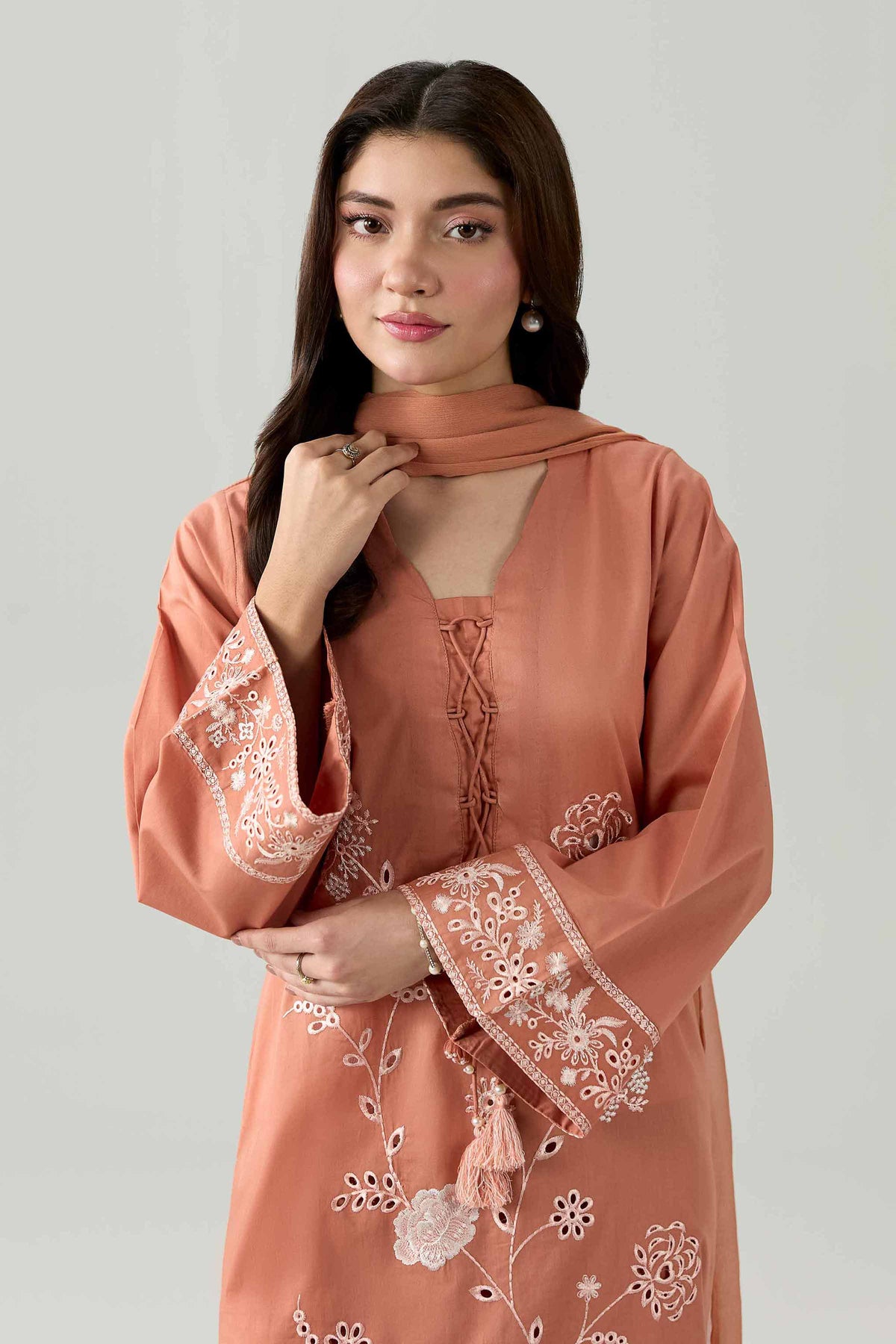 3 Piece - Embroidered Suit - PE26-296