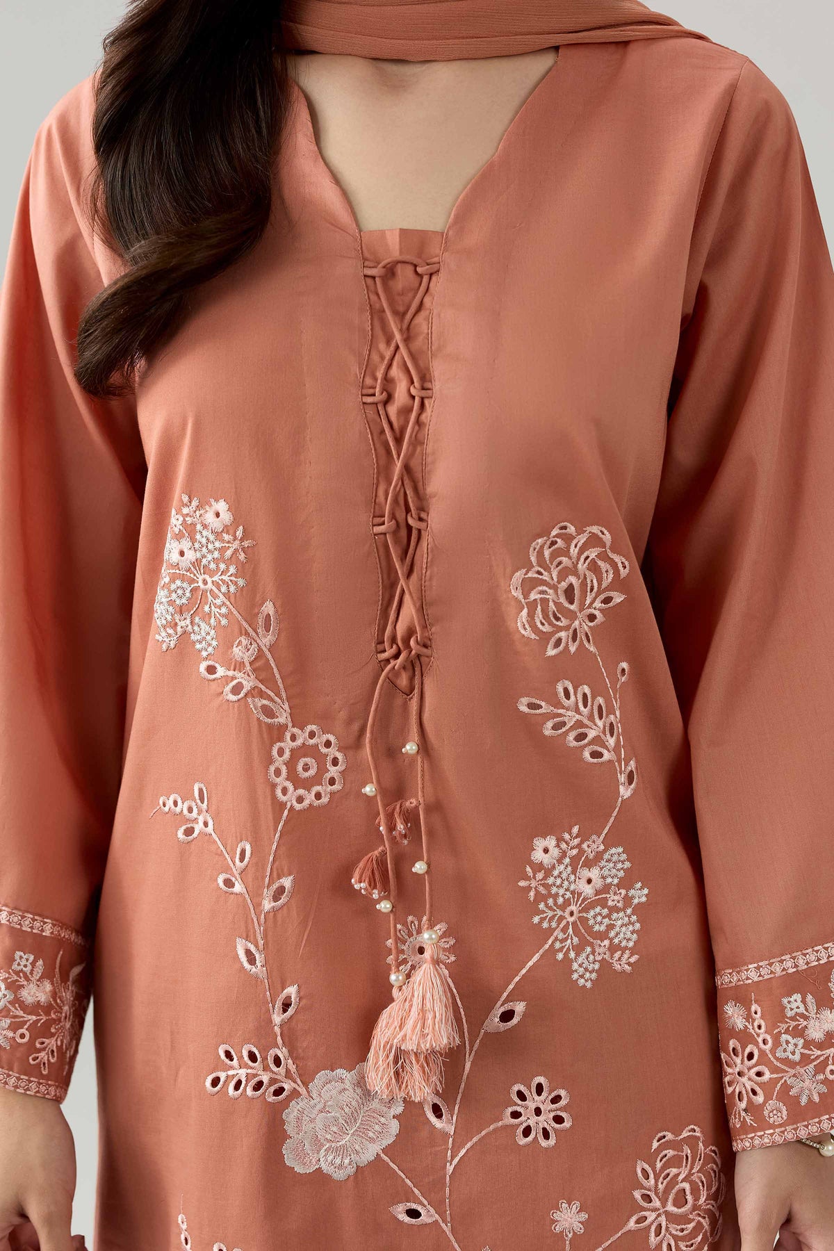 3 Piece - Embroidered Suit - PE26-296