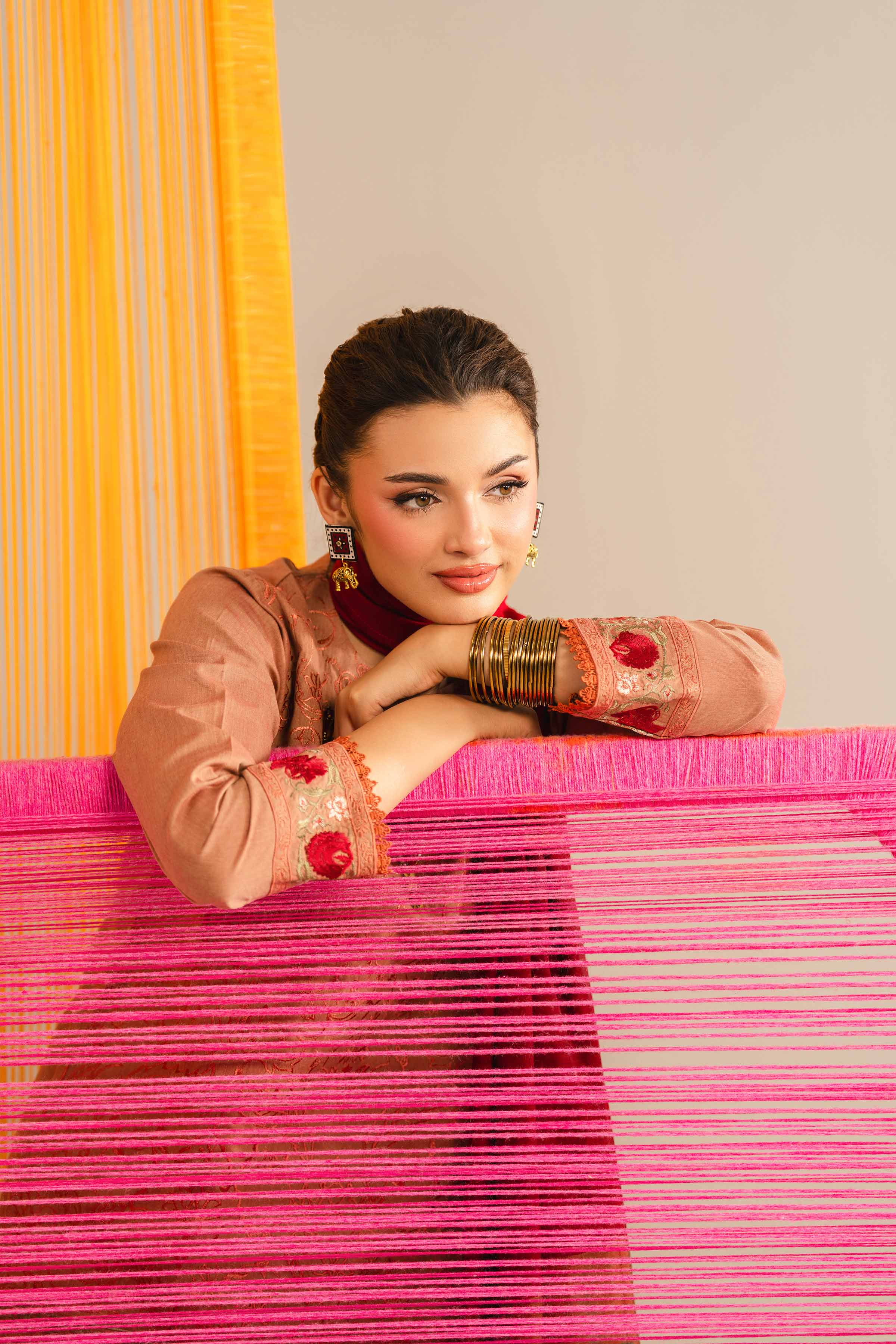 3 Piece - Embroidered Suit - PE26-310