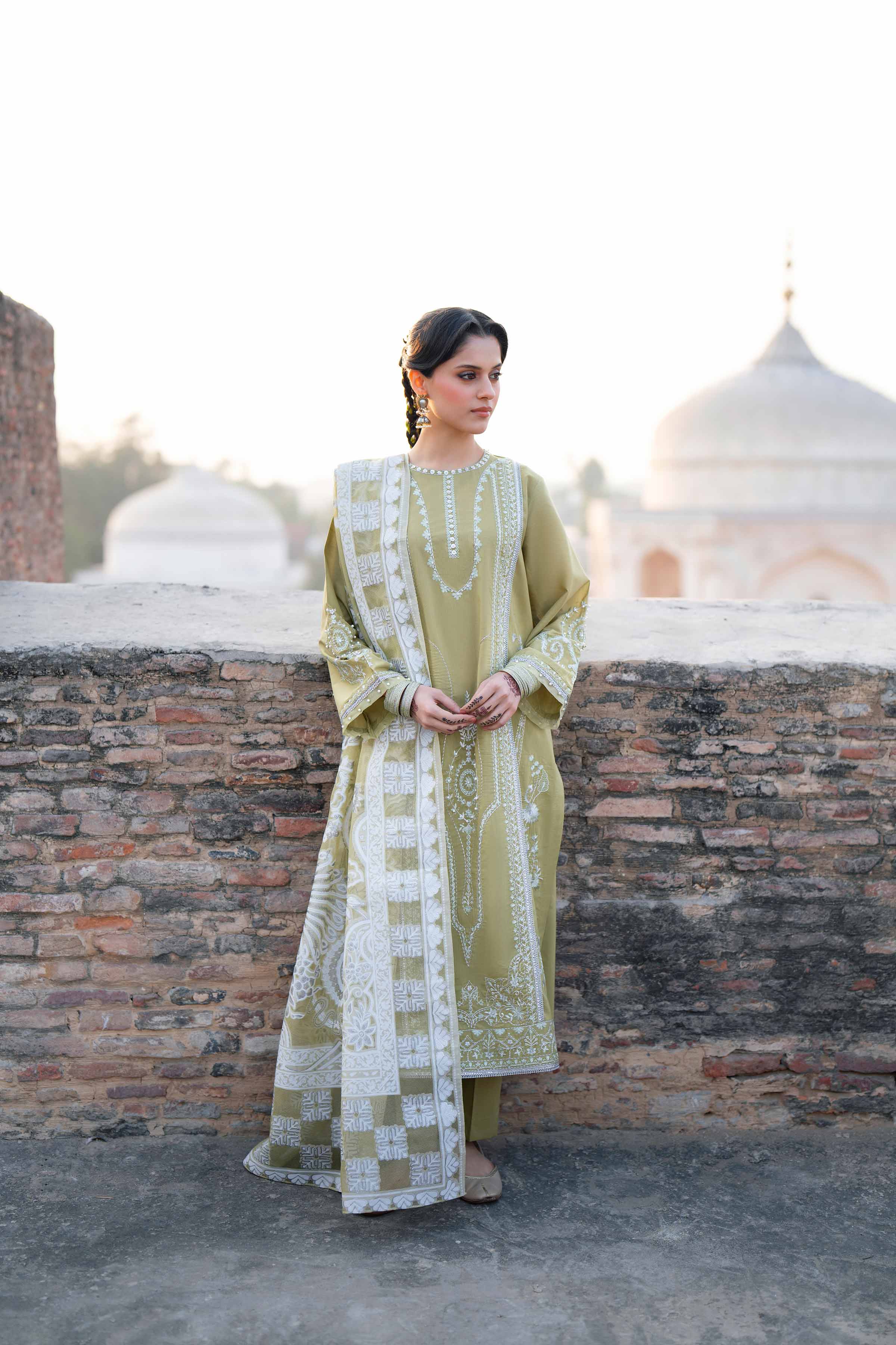 3 Piece - Embroidered Suit - PE26-314