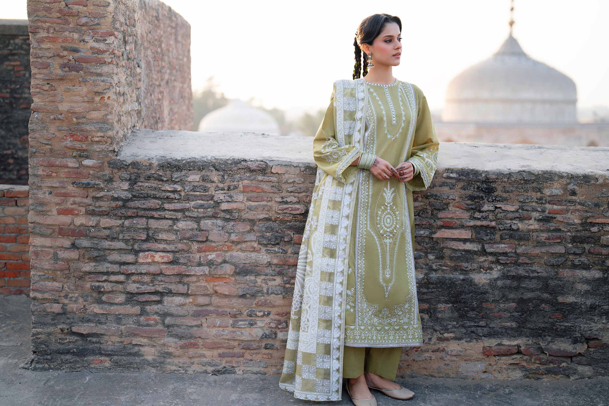 3 Piece - Embroidered Suit - PE26-314