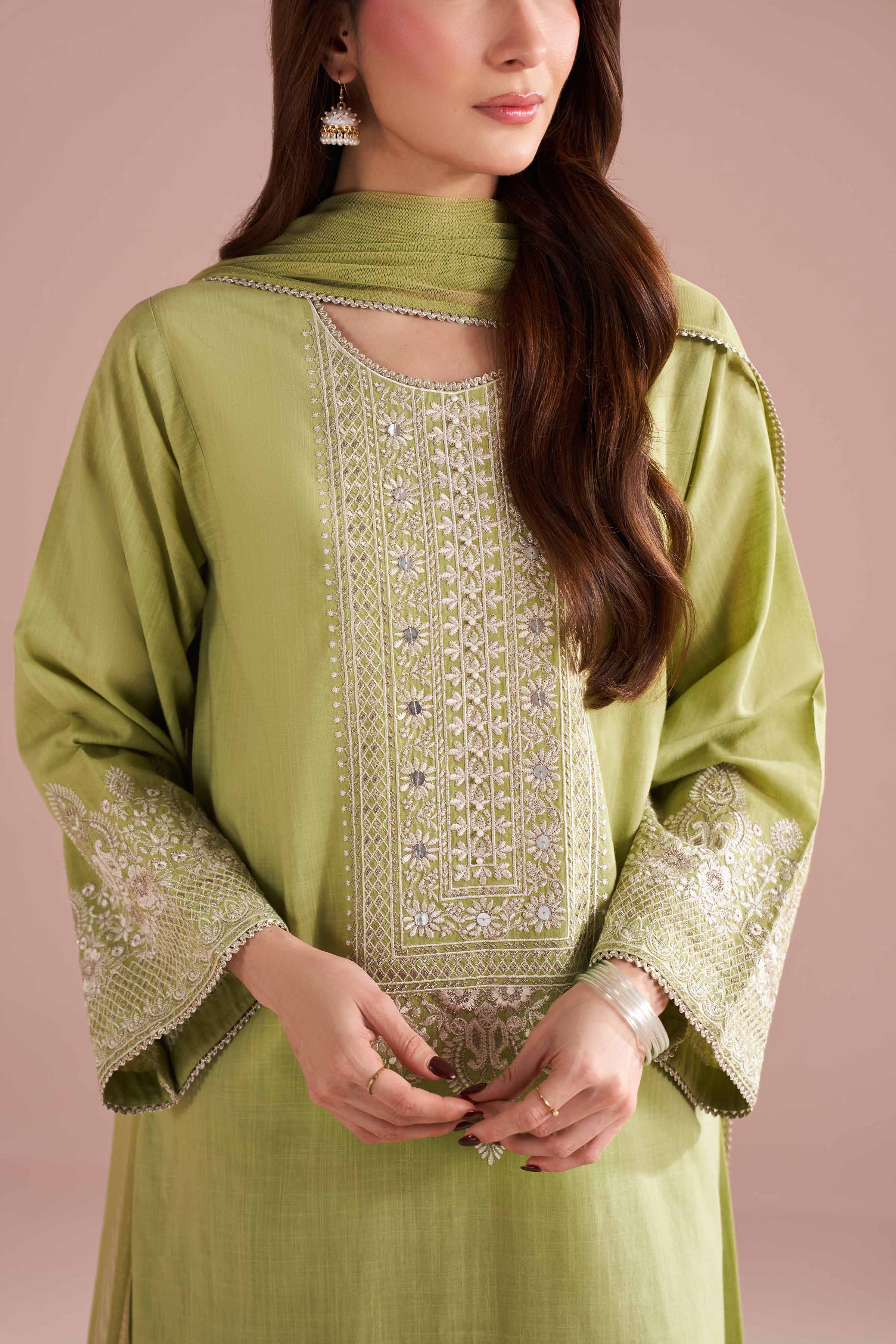 3 Piece - Embroidered Suit - PE26-323 for Women - Pret Collection | Nishat | Shop Online