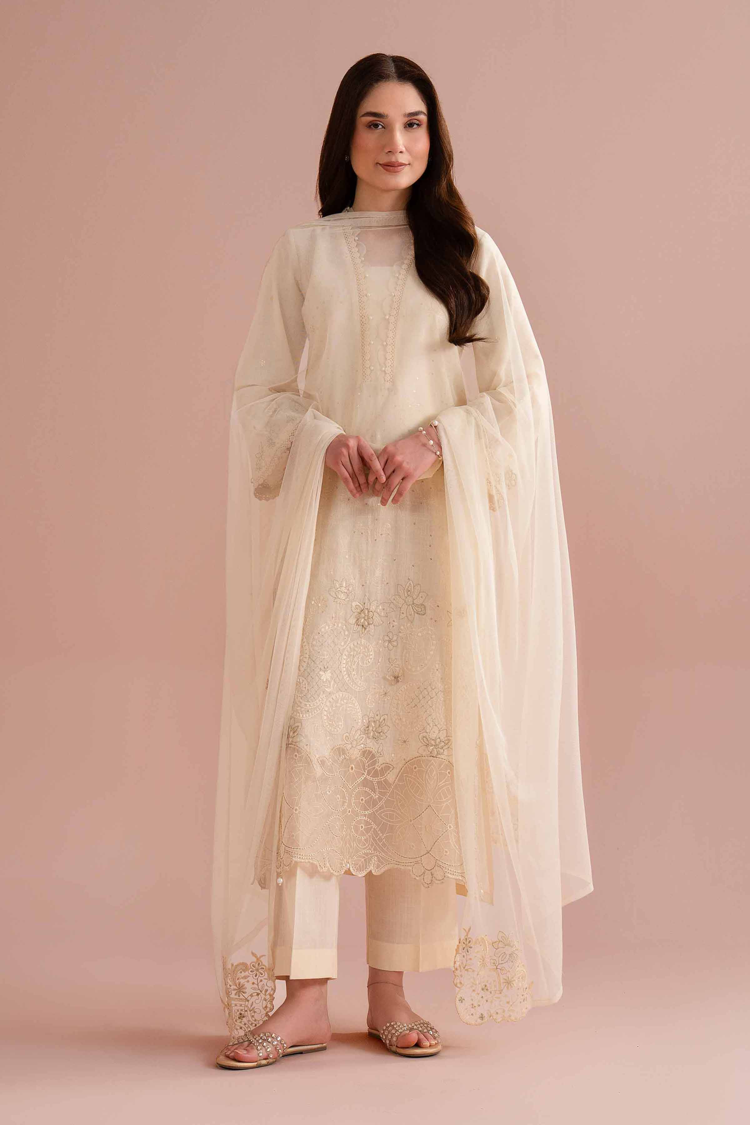 3 Piece - Embroidered Suit - PE26-325