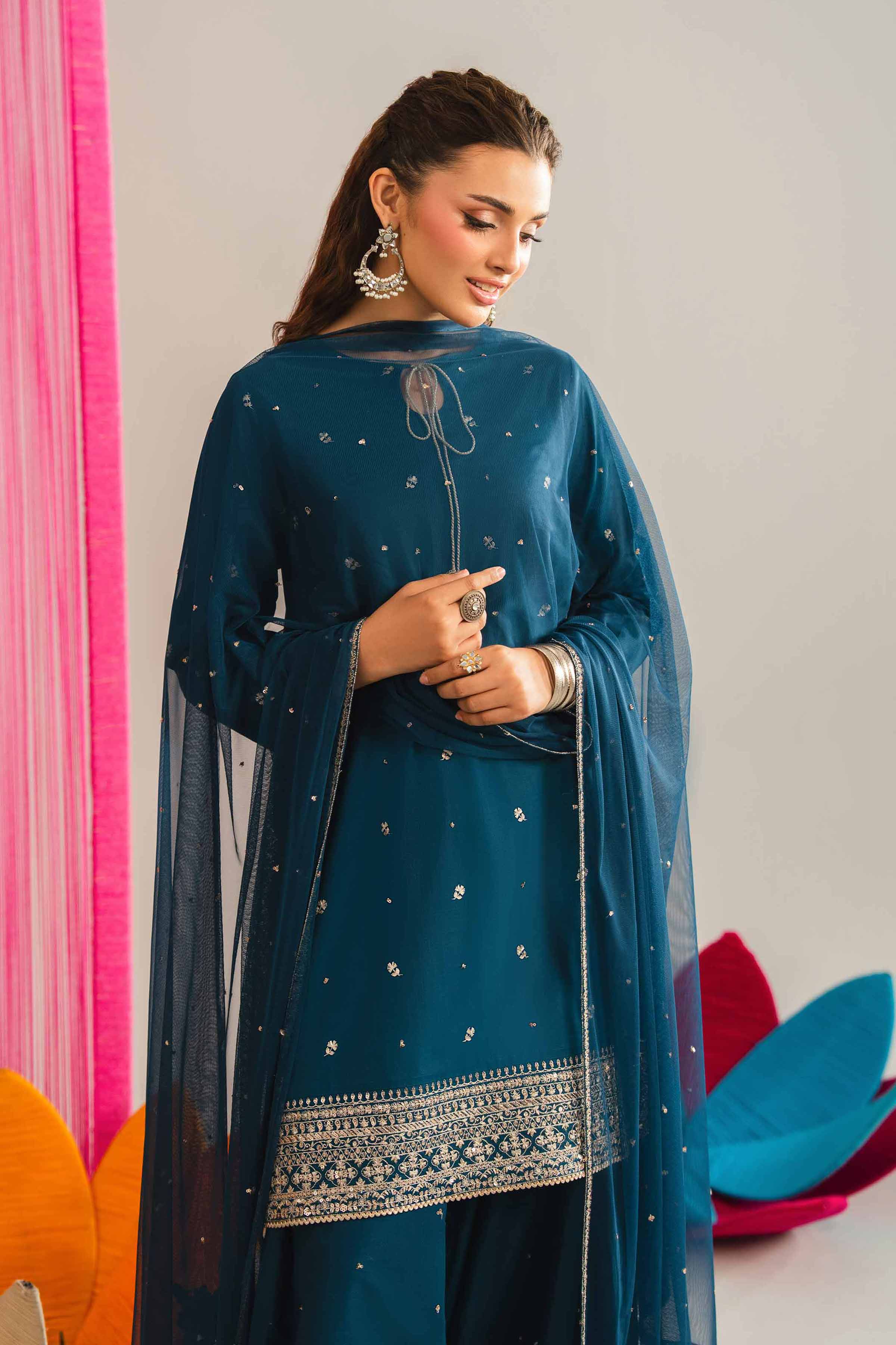 3 Piece - Embroidered Suit - PE26-327