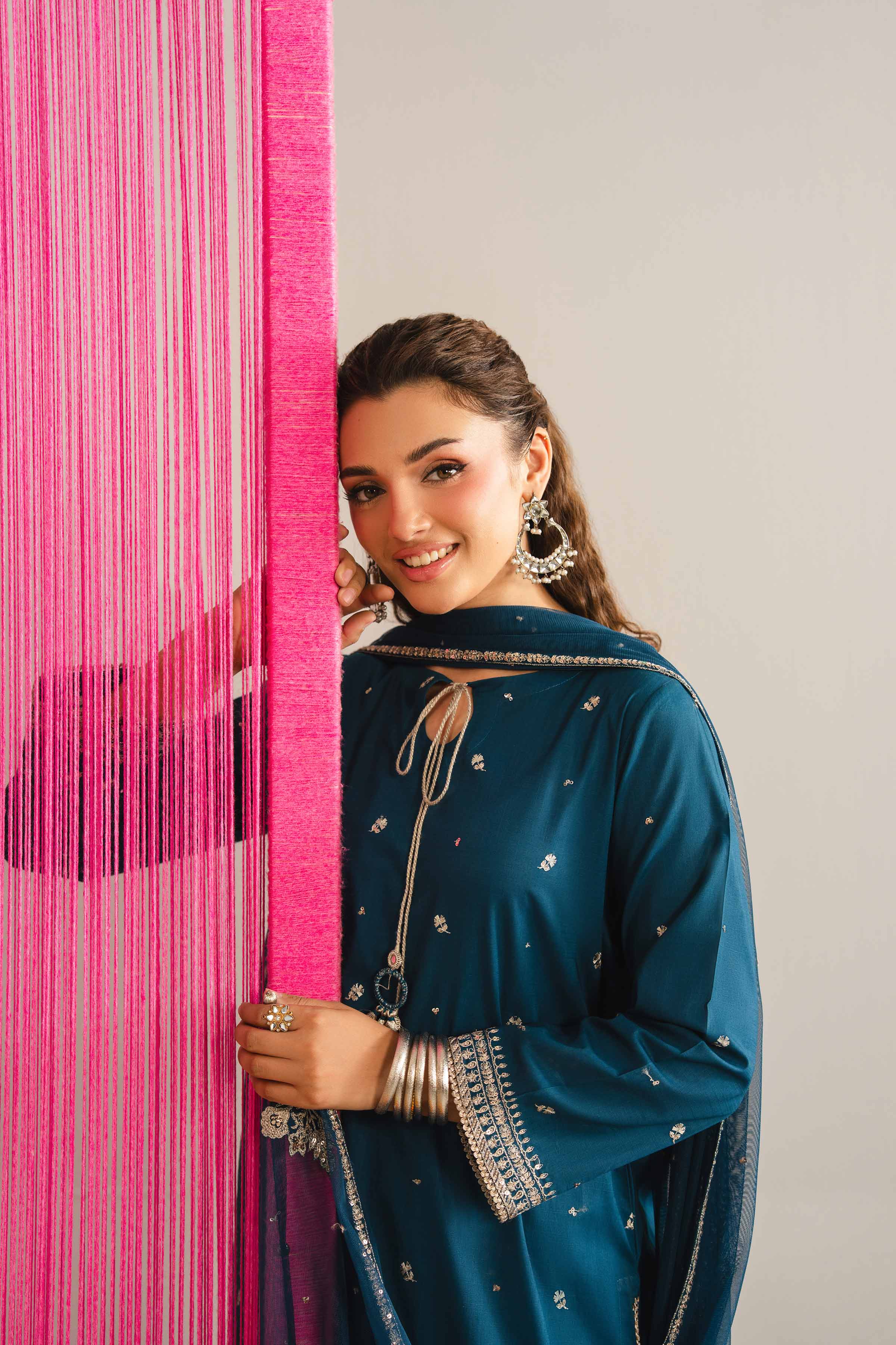 3 Piece - Embroidered Suit - PE26-327