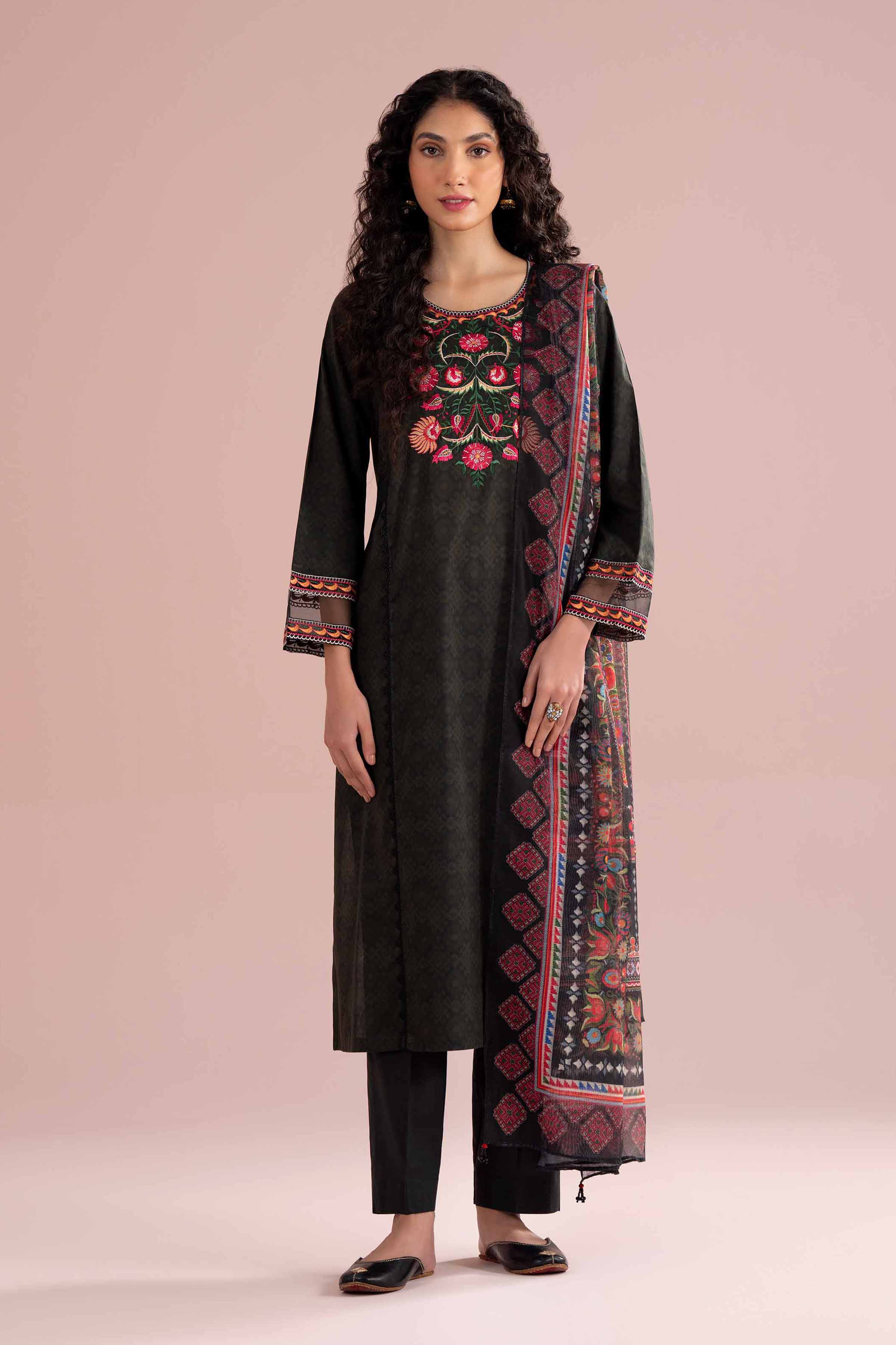 3 Piece - Embroidered Suit - PE26-329 for Women - Pret Collection | Nishat | Shop Online