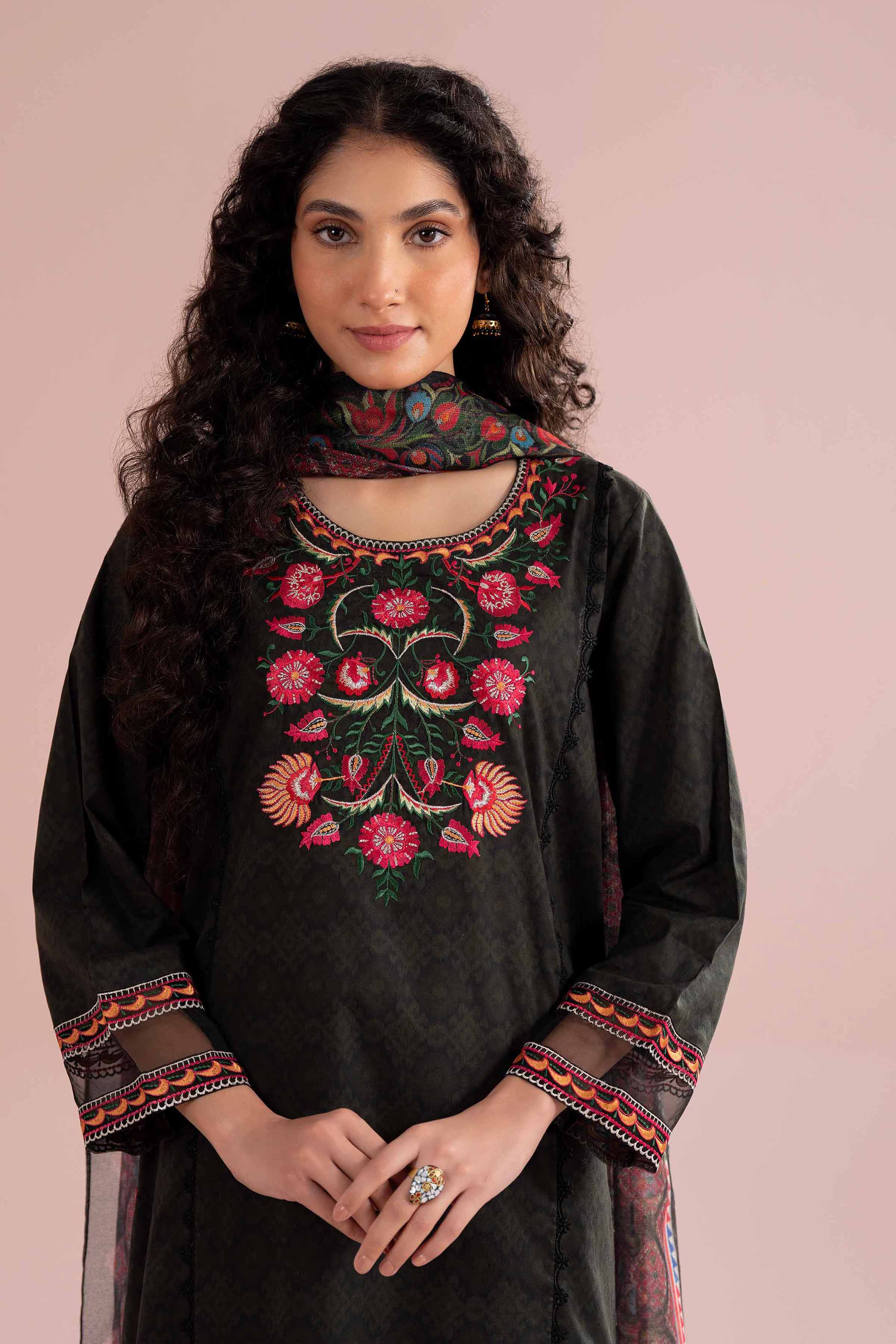 3 Piece - Embroidered Suit - PE26-329 for Women - Pret Collection | Nishat | Shop Online