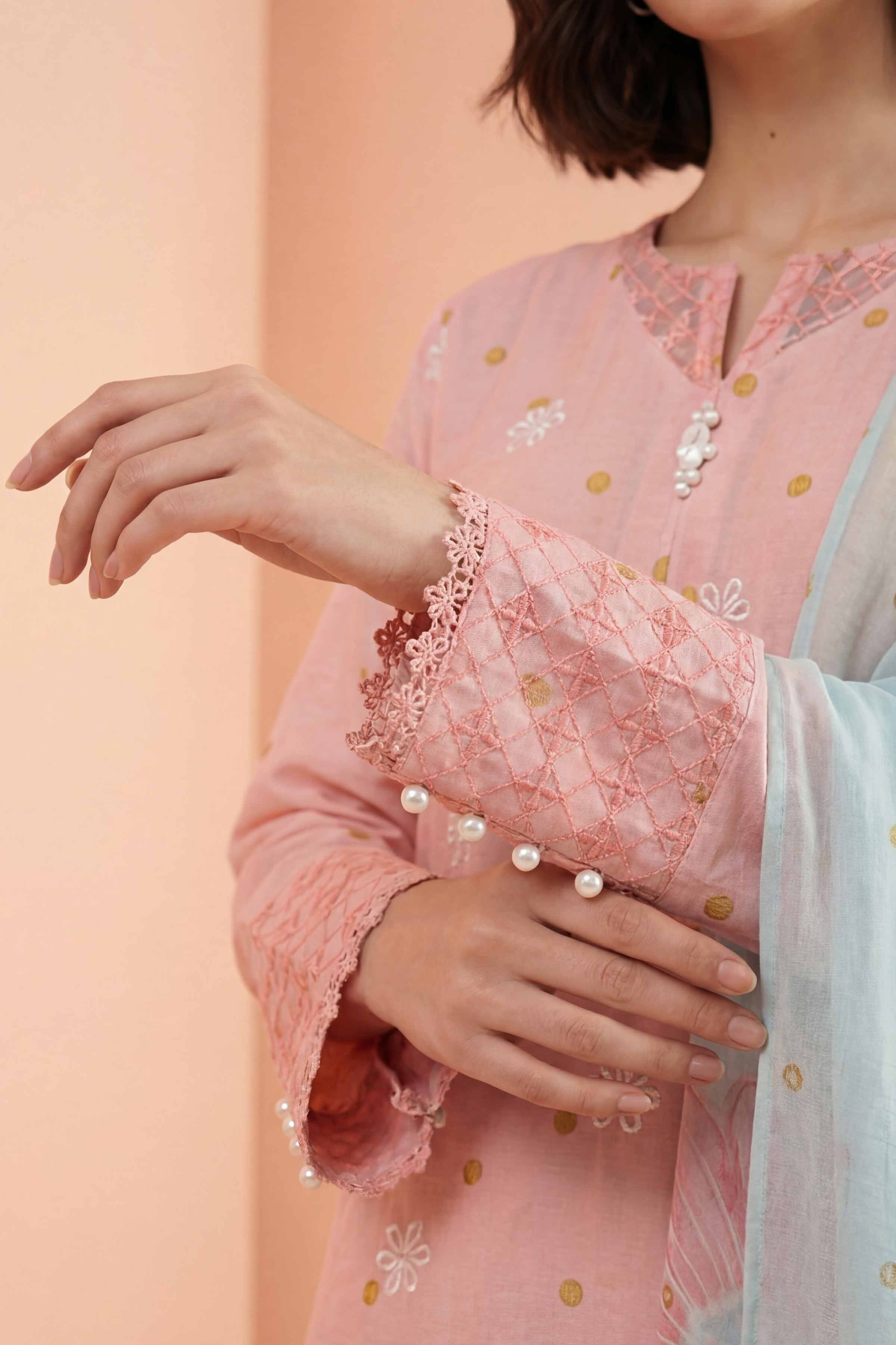 3 Piece - Embroidered Suit - PE26-338