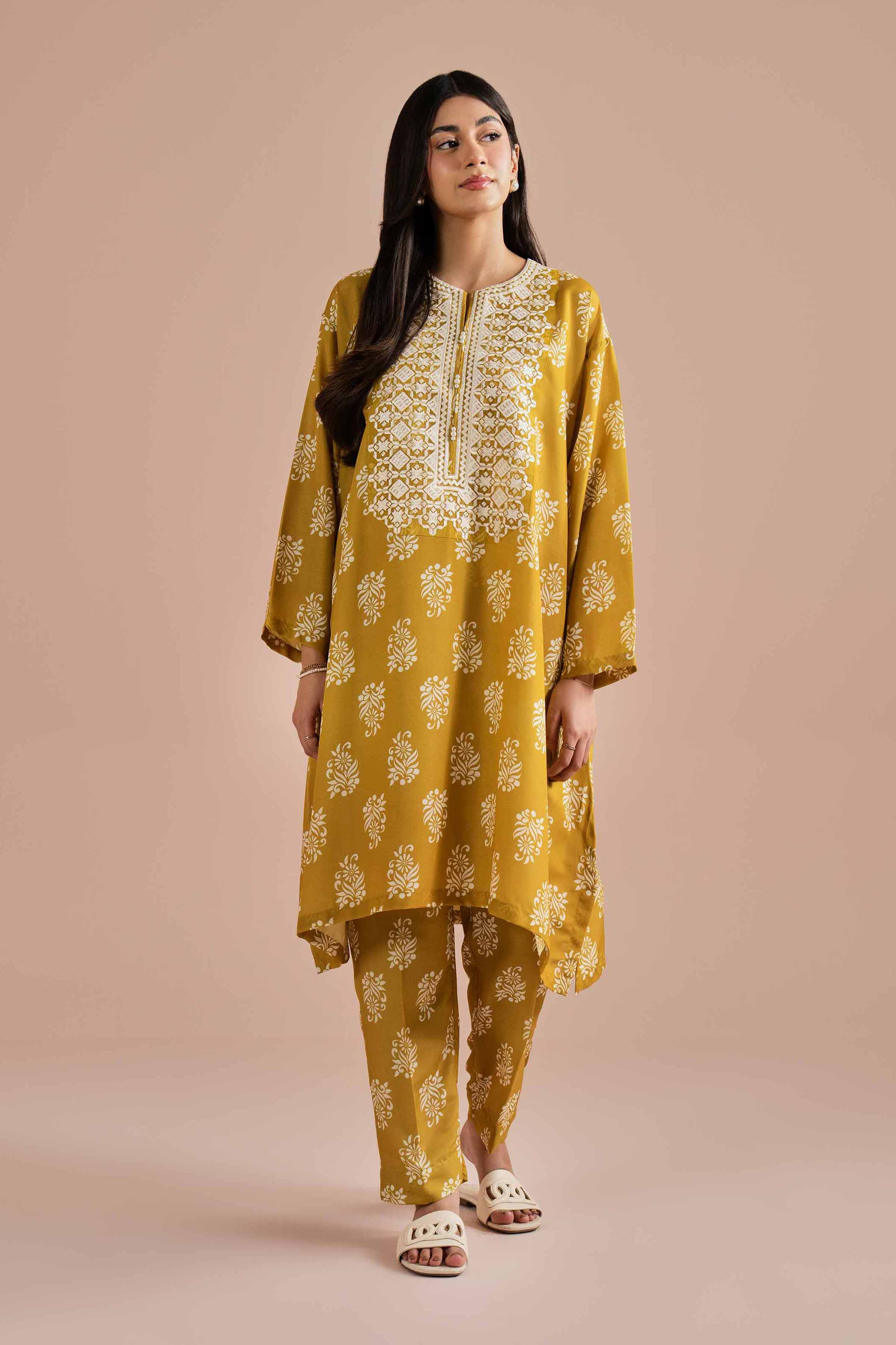 2 Piece - Printed Embroidered Suit - PE26-34 for Women - Pret Collection | Nishat | Shop Online