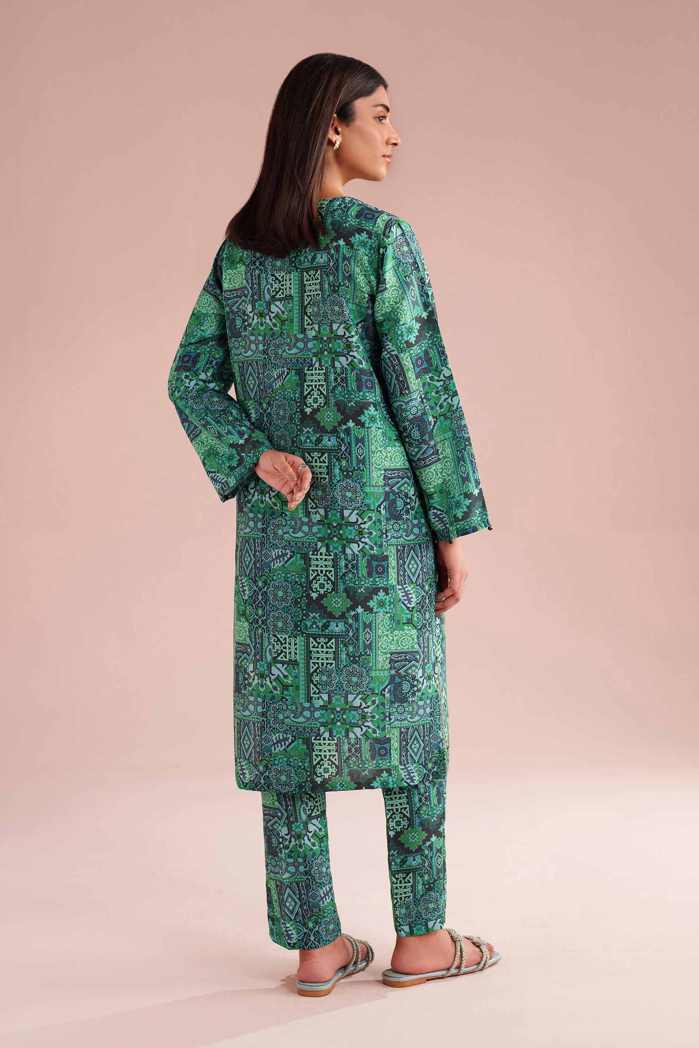2 Piece - Printed Embroidered Suit - PE26-35 for Women - Pret Collection | Nishat | Shop Online