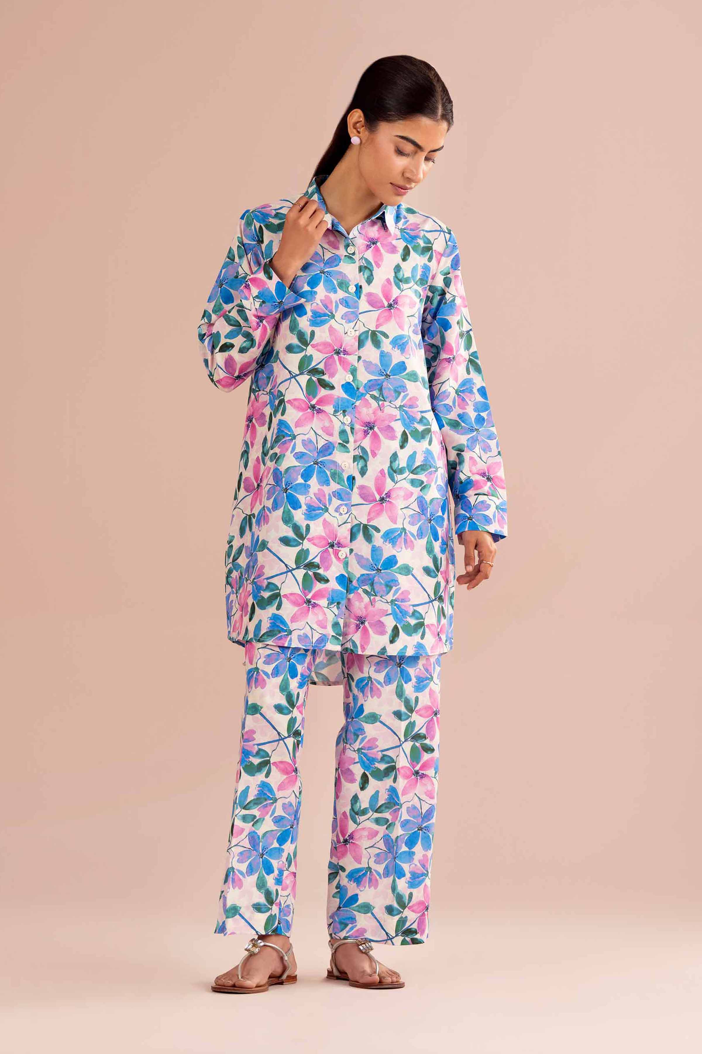 2 Piece - Printed Suit - PE26-418 for Women - Pret Collection | Nishat | Shop Online