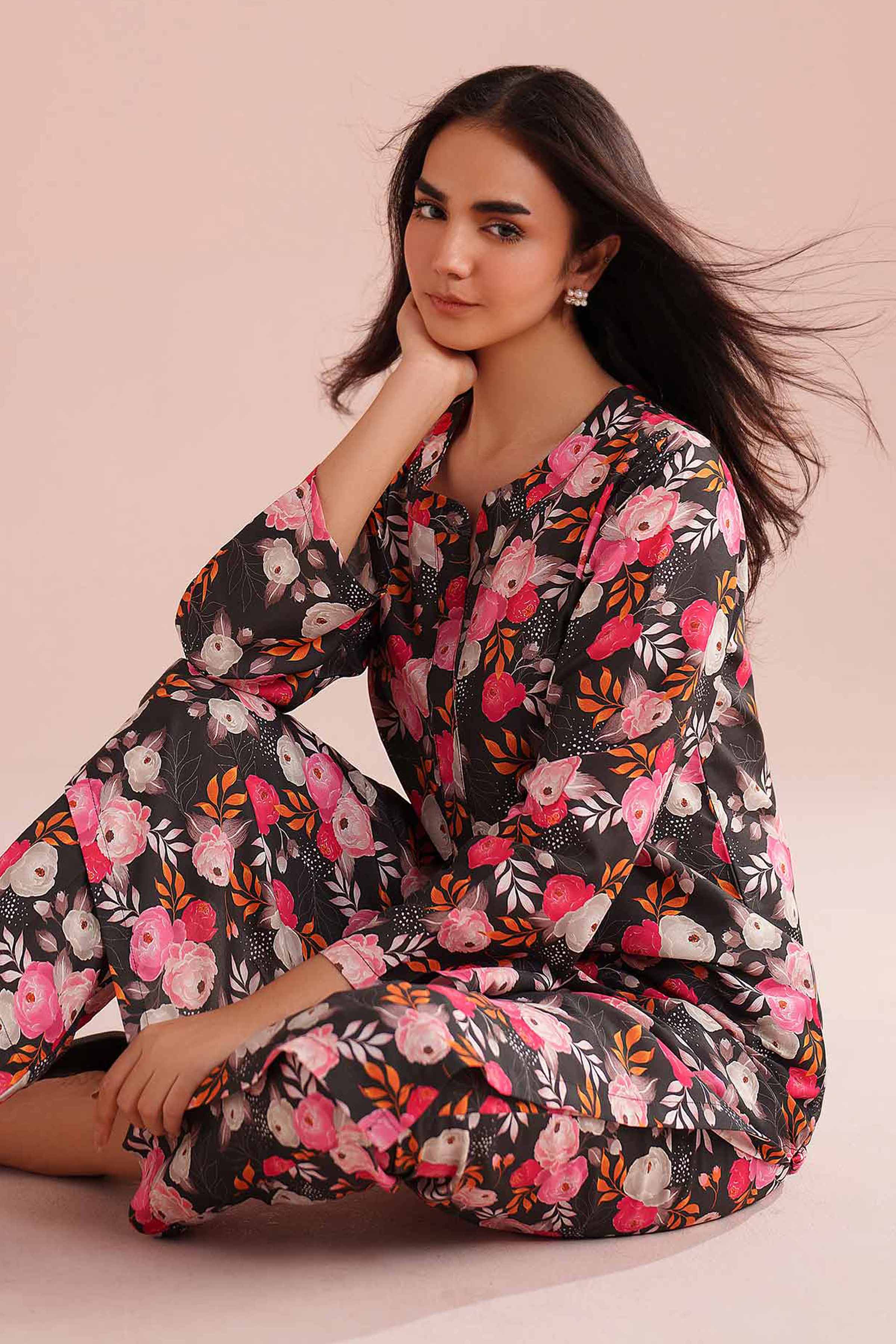 2 Piece - Printed Suit -PE26-427 for Women - Pret Collection | Nishat | Shop Online