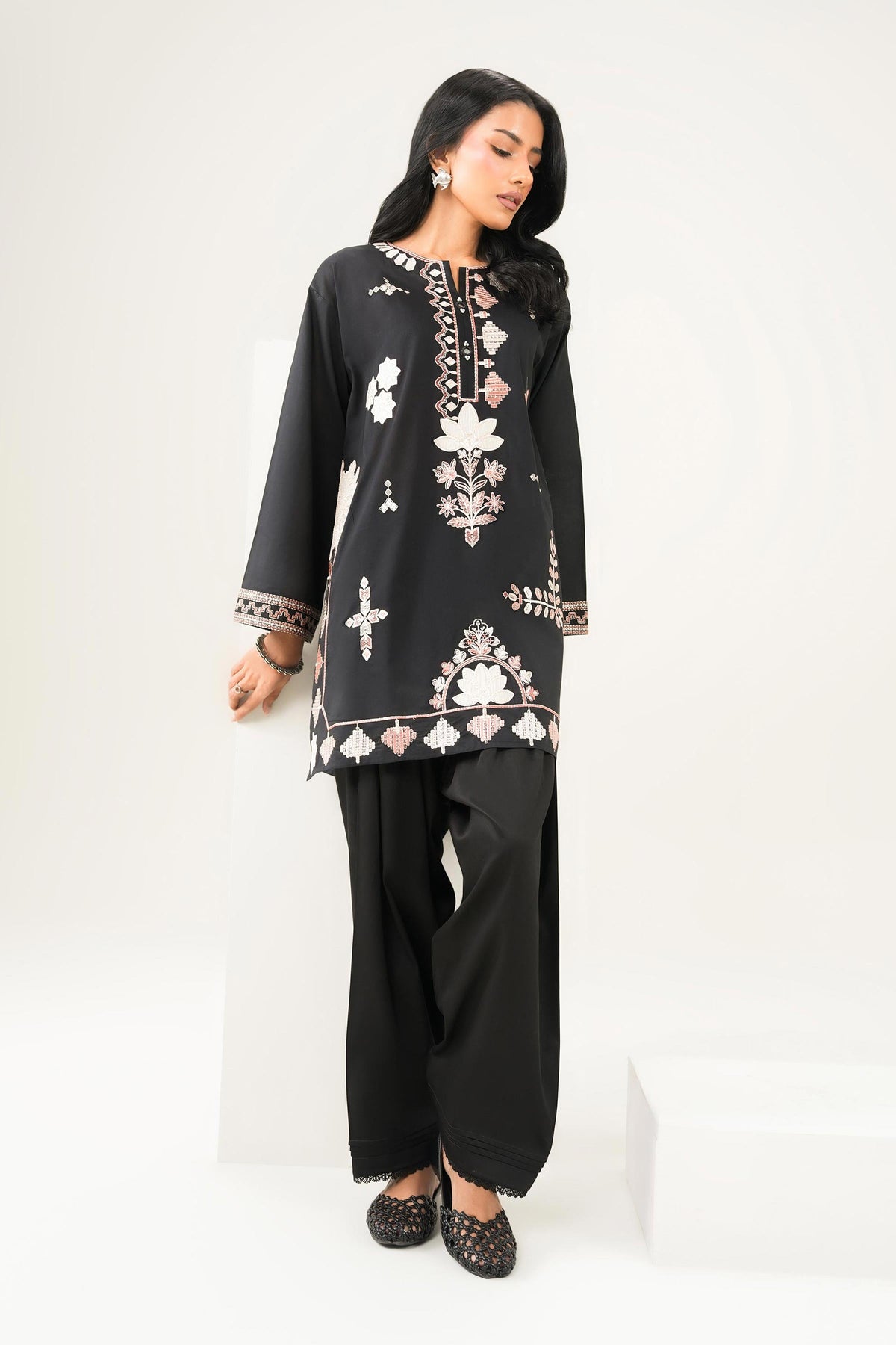 2 Piece - Embroidered Suit - PE26-450 for Women -  Pret Collection | Nishat | Shop Online
