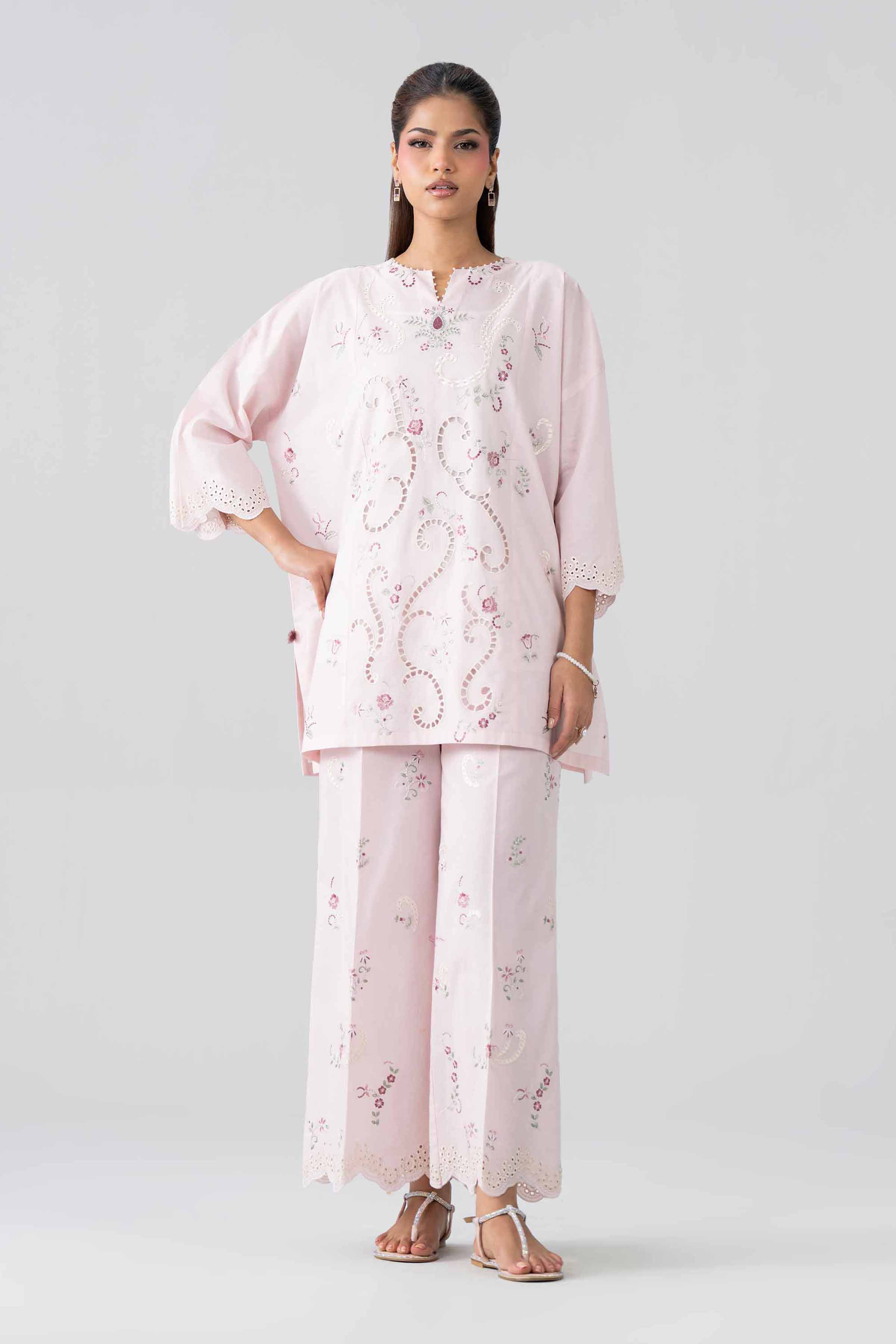 2 Piece - Embroidered Suit - PE26-453