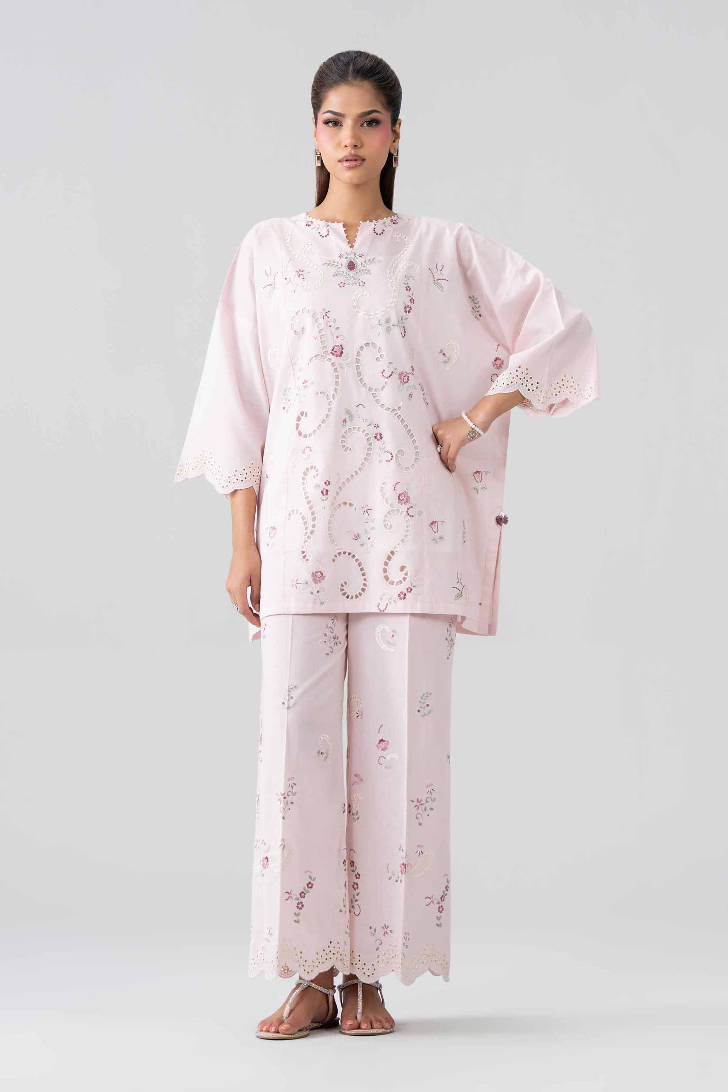 2 Piece - Embroidered Suit - PE26-453