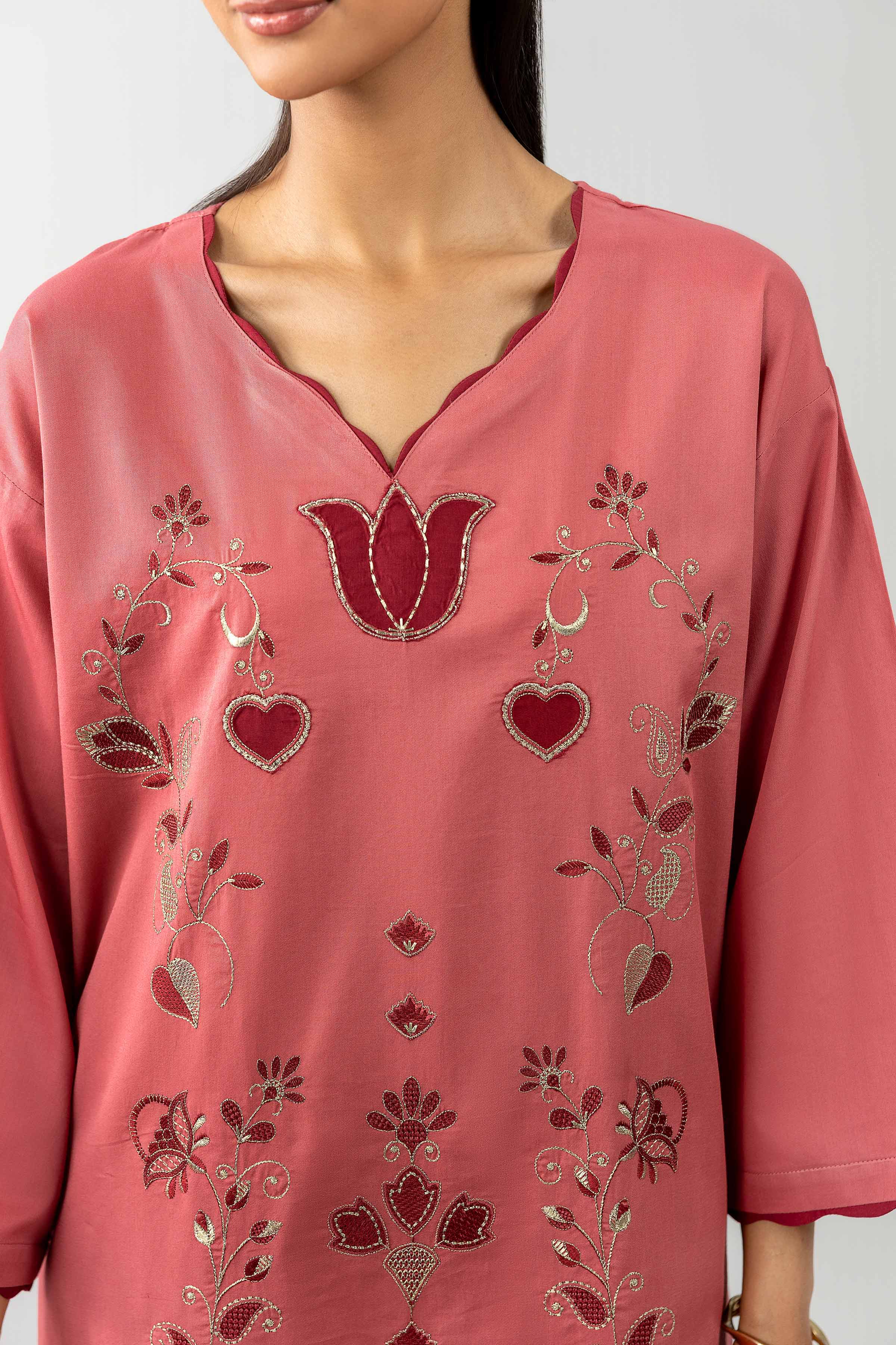 2 Piece - Embroidered Suit - PE26-467