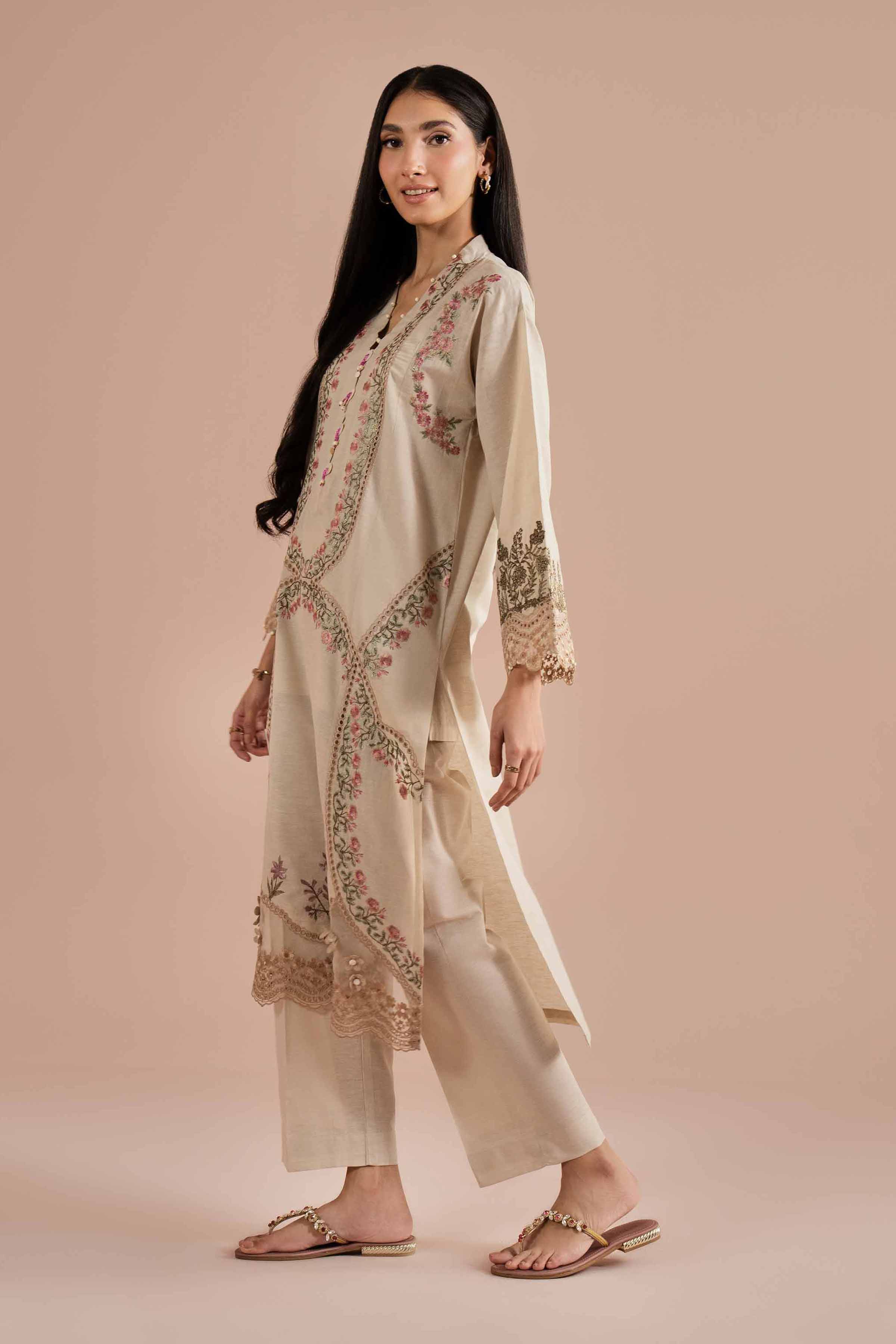 2 Piece - Embroidered Suit - PE26-48 for Women - Pret Collection | Nishat | Shop Online