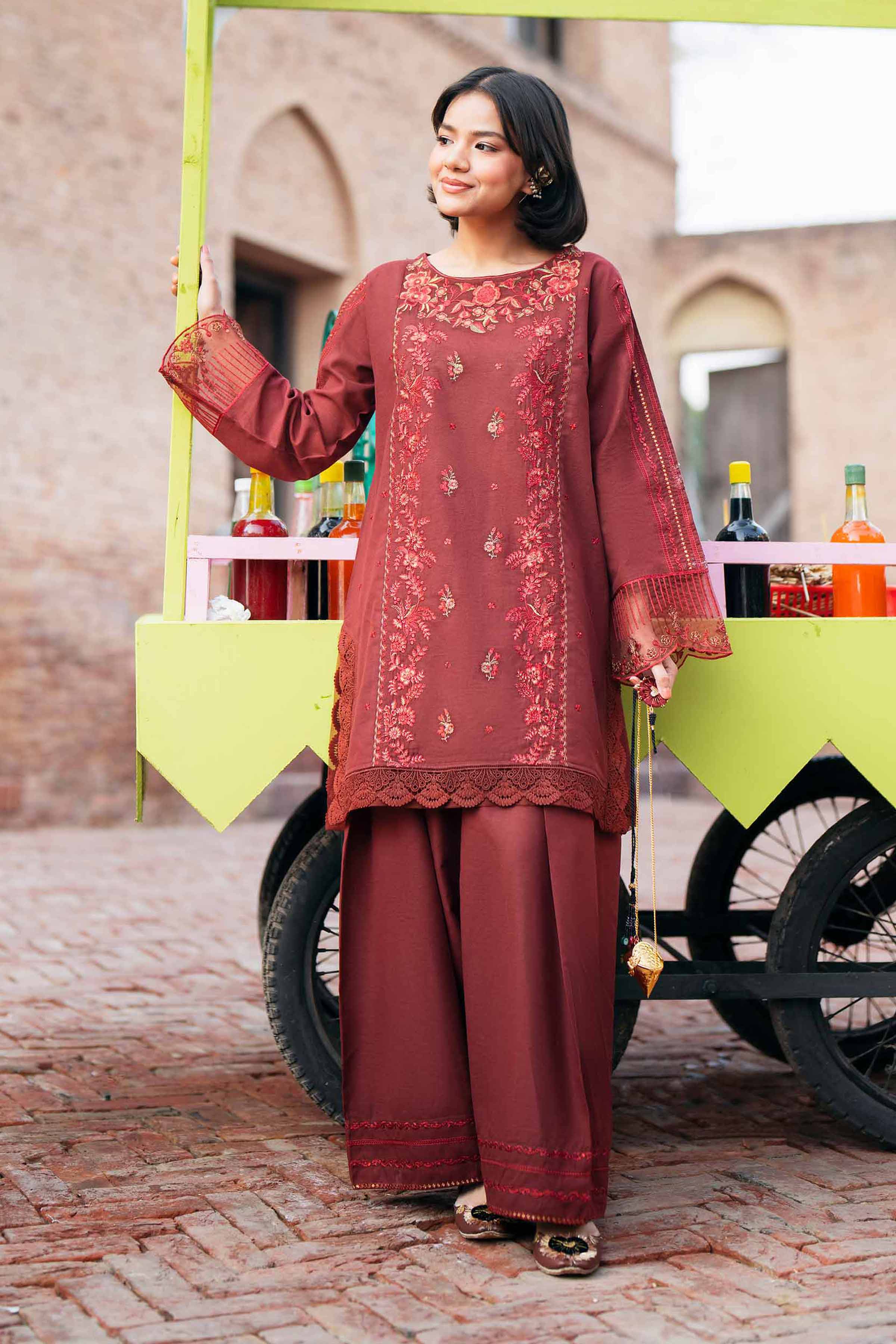 2 Piece - Embroidered Suit - PE26-50