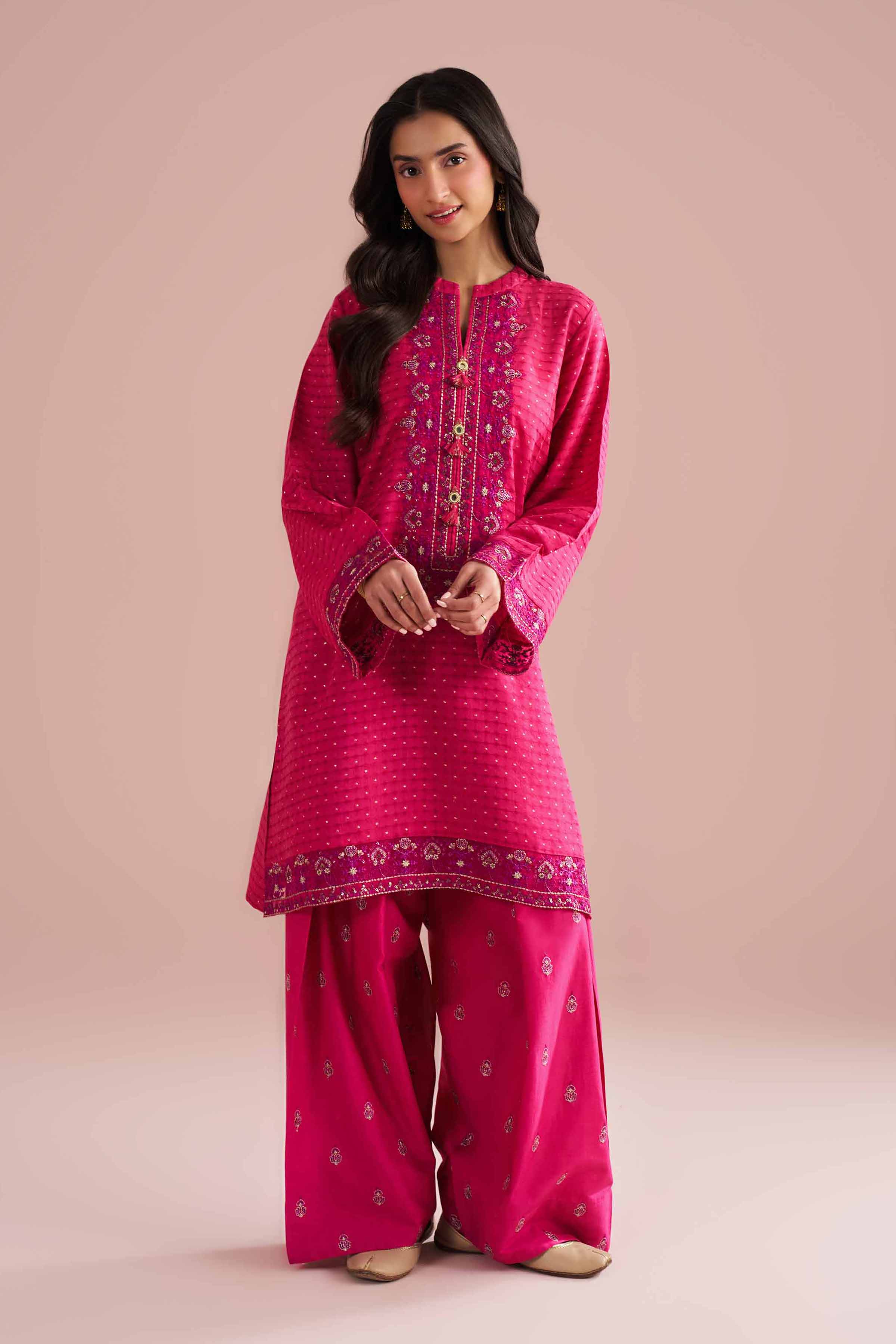 2 Piece - Embroidered Suit - PE26-57