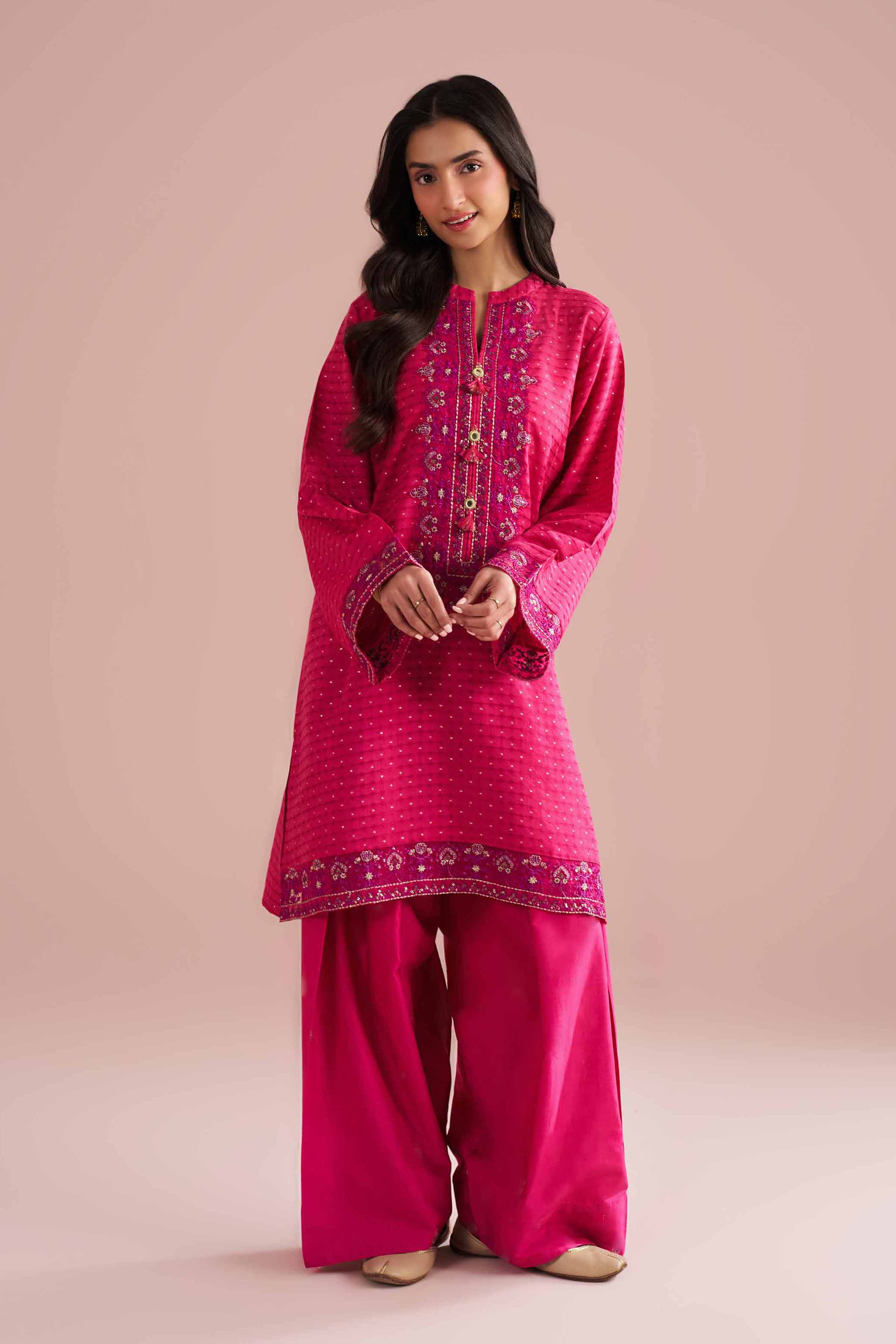 2 Piece - Embroidered Suit - PE26-57
