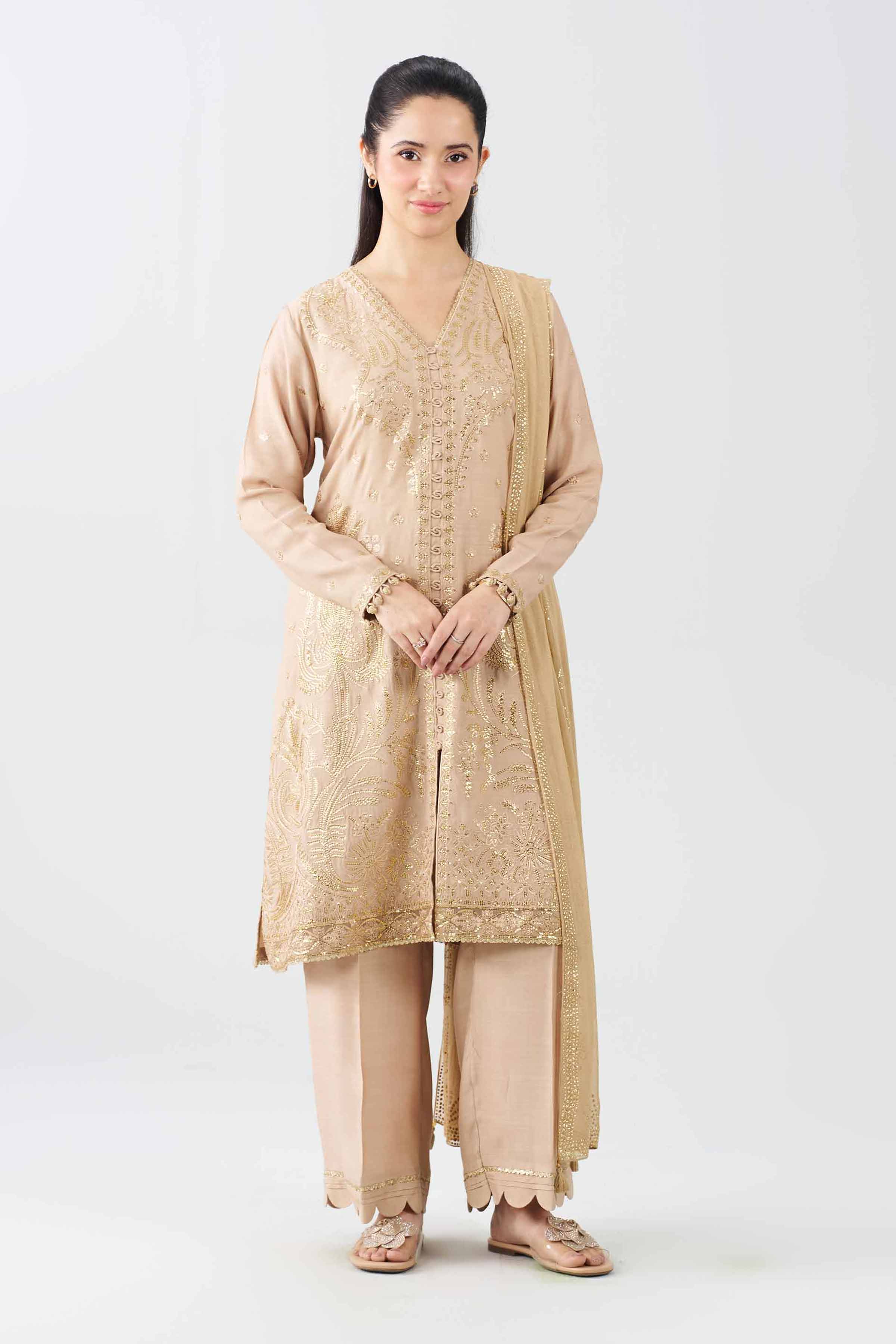 3 Piece - Embroidered Suit - PE26-600