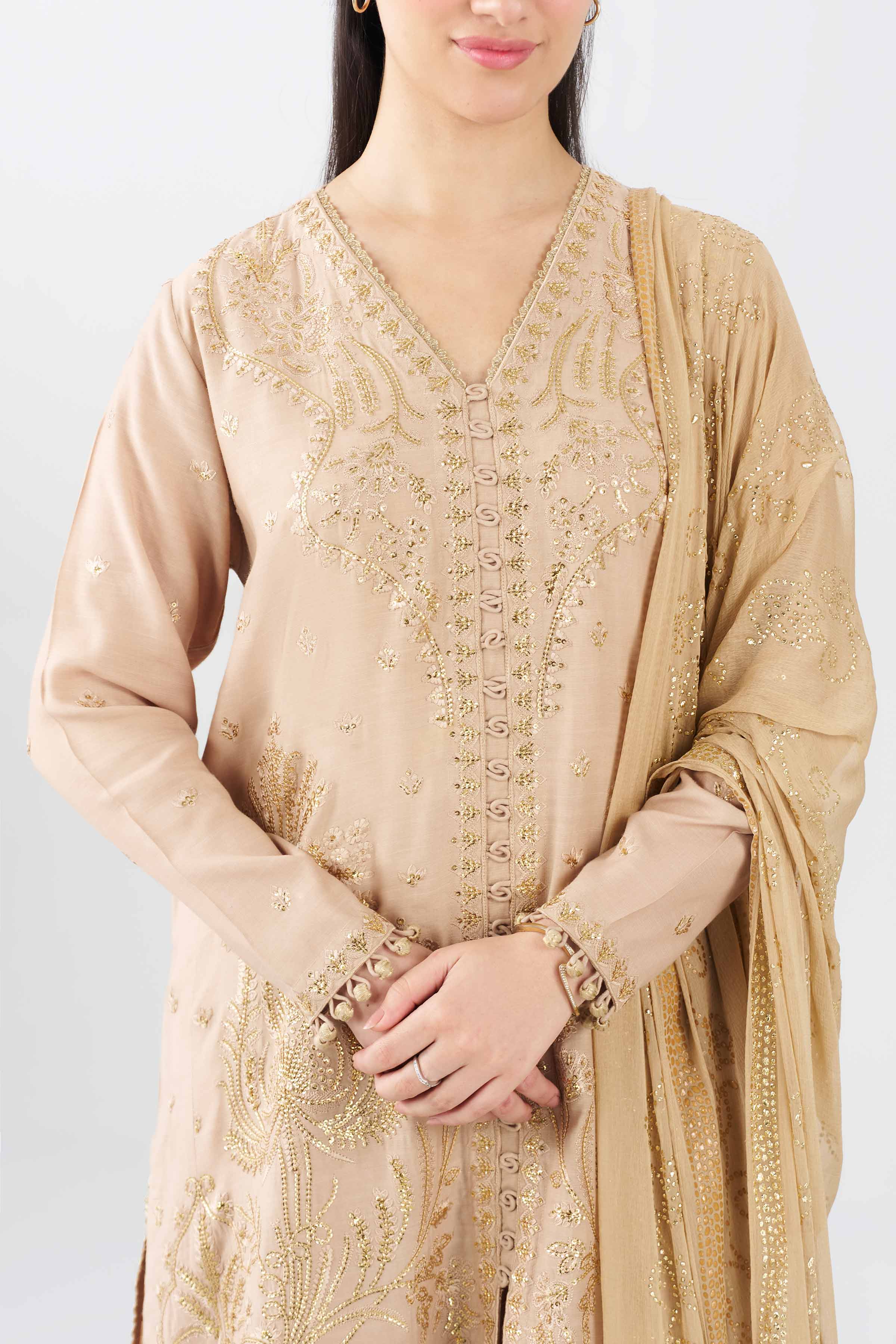 3 Piece - Embroidered Suit - PE26-600