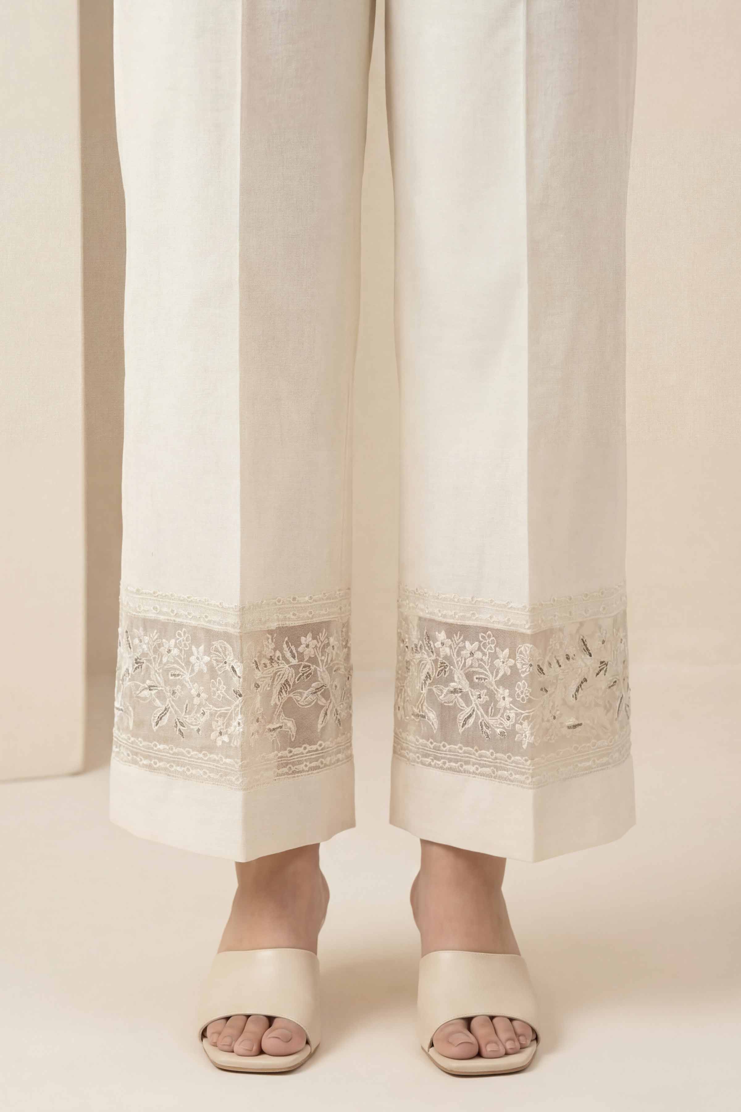 Embroidered Trousers - PE26-637 for Women - Pret Collection | Nishat | Shop Online