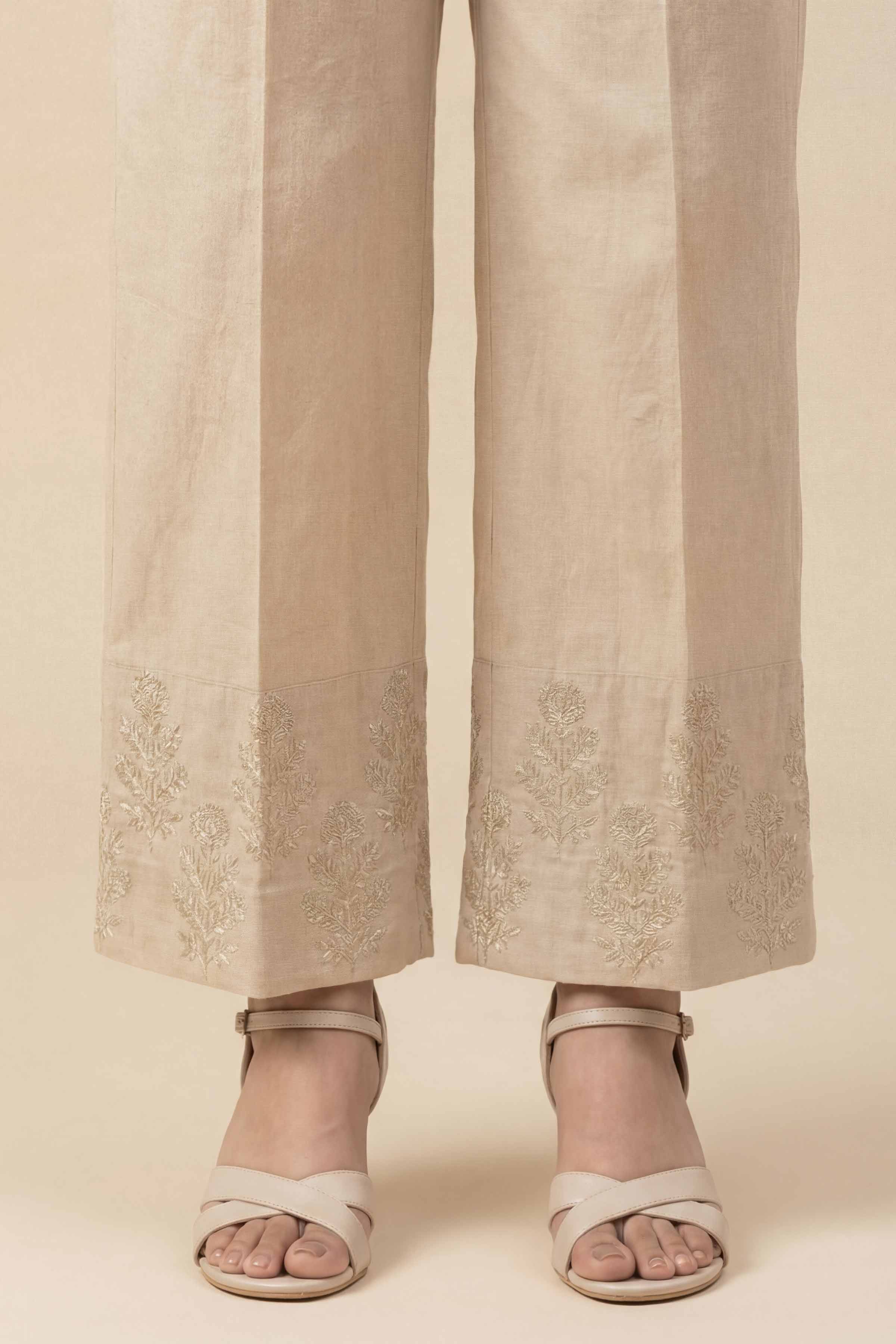 Embroidered Trousers -PE26-640 for Women - Pret Collection | Nishat | Shop Online