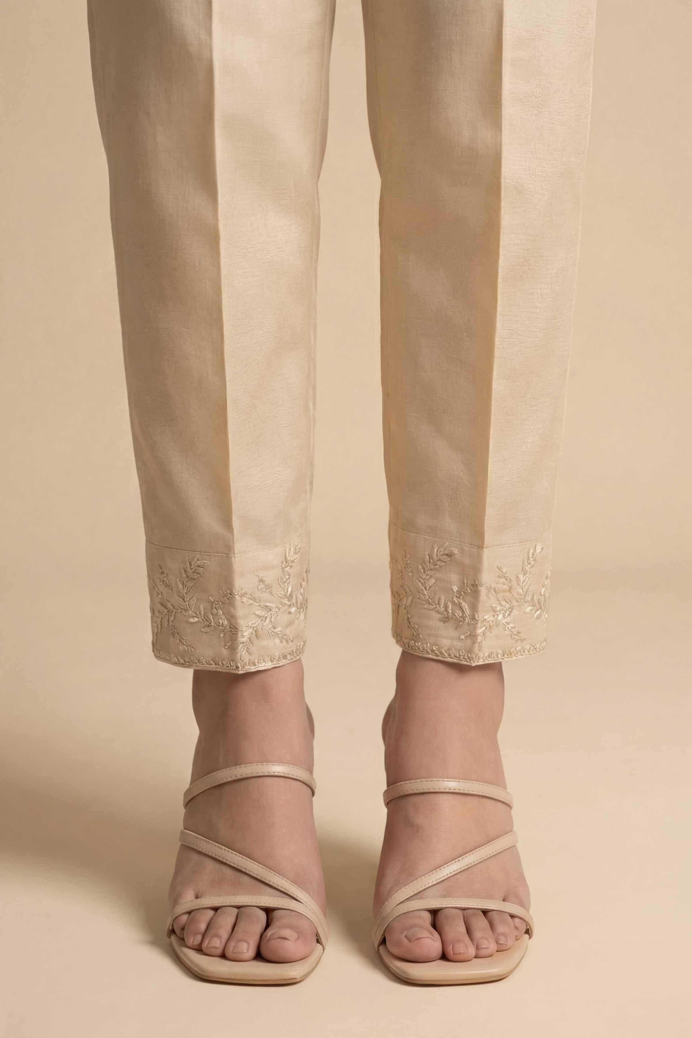 Embroidered Trousers - PE26-648 for Women - Pret Collection | Nishat | Shop Online