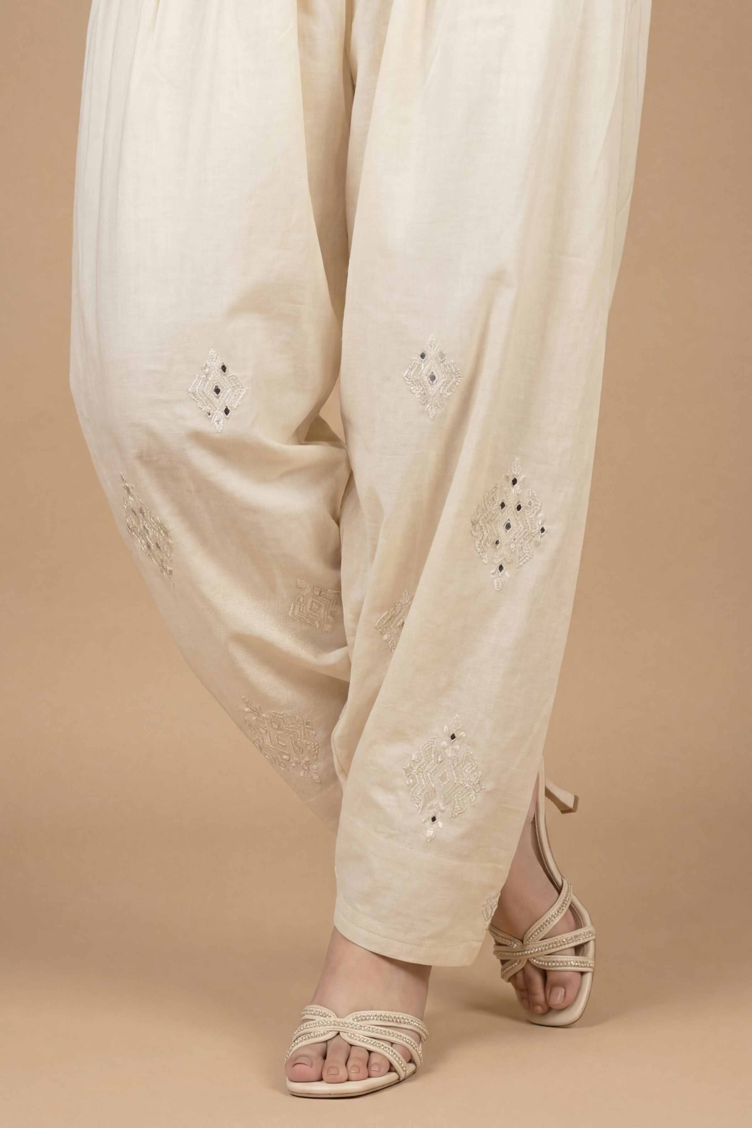 Embroidered Shalwar - PE26-662 for Women - Pret Collection | Nishat | Shop Online