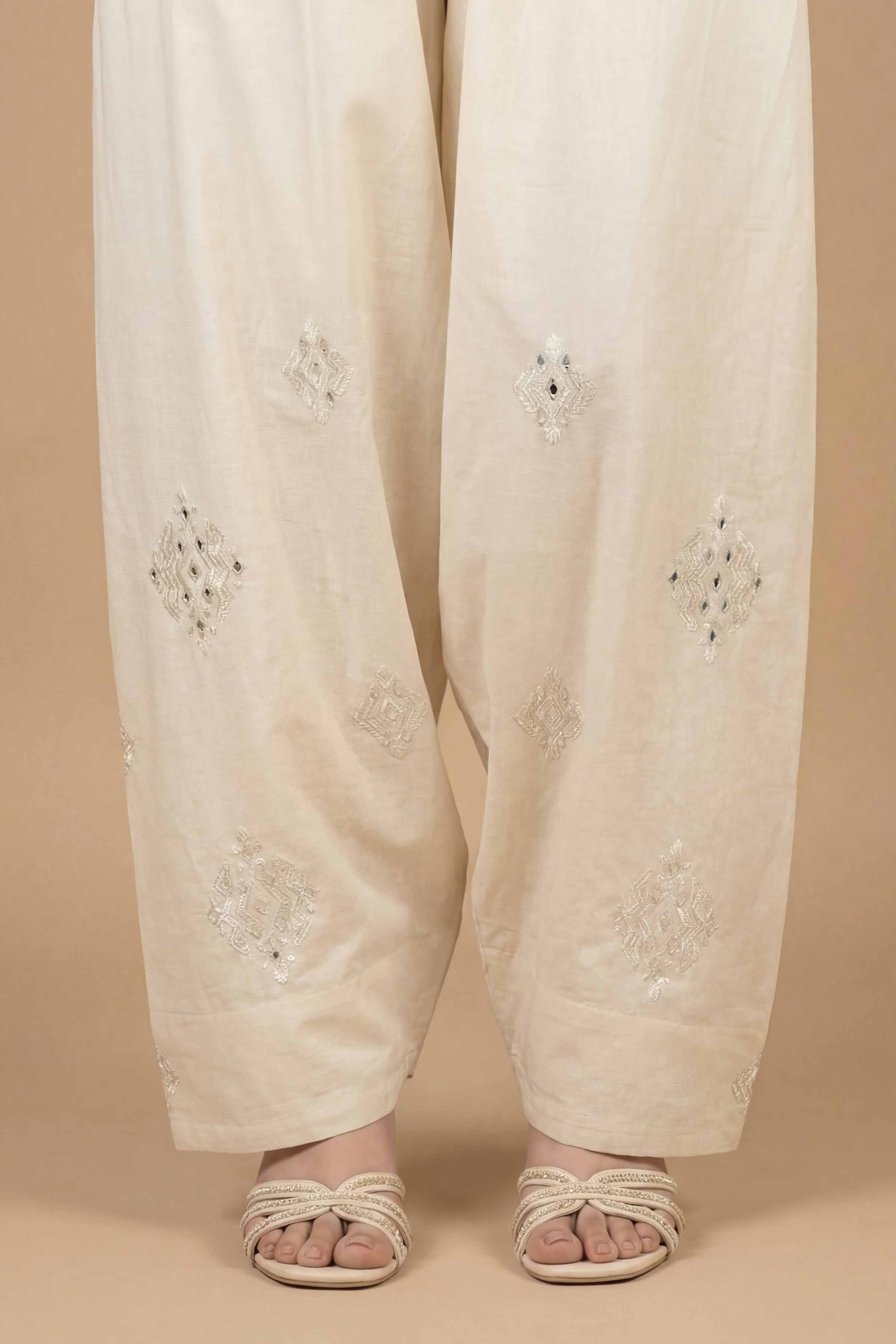 Embroidered Shalwar - PE26-662 for Women - Pret Collection | Nishat | Shop Online